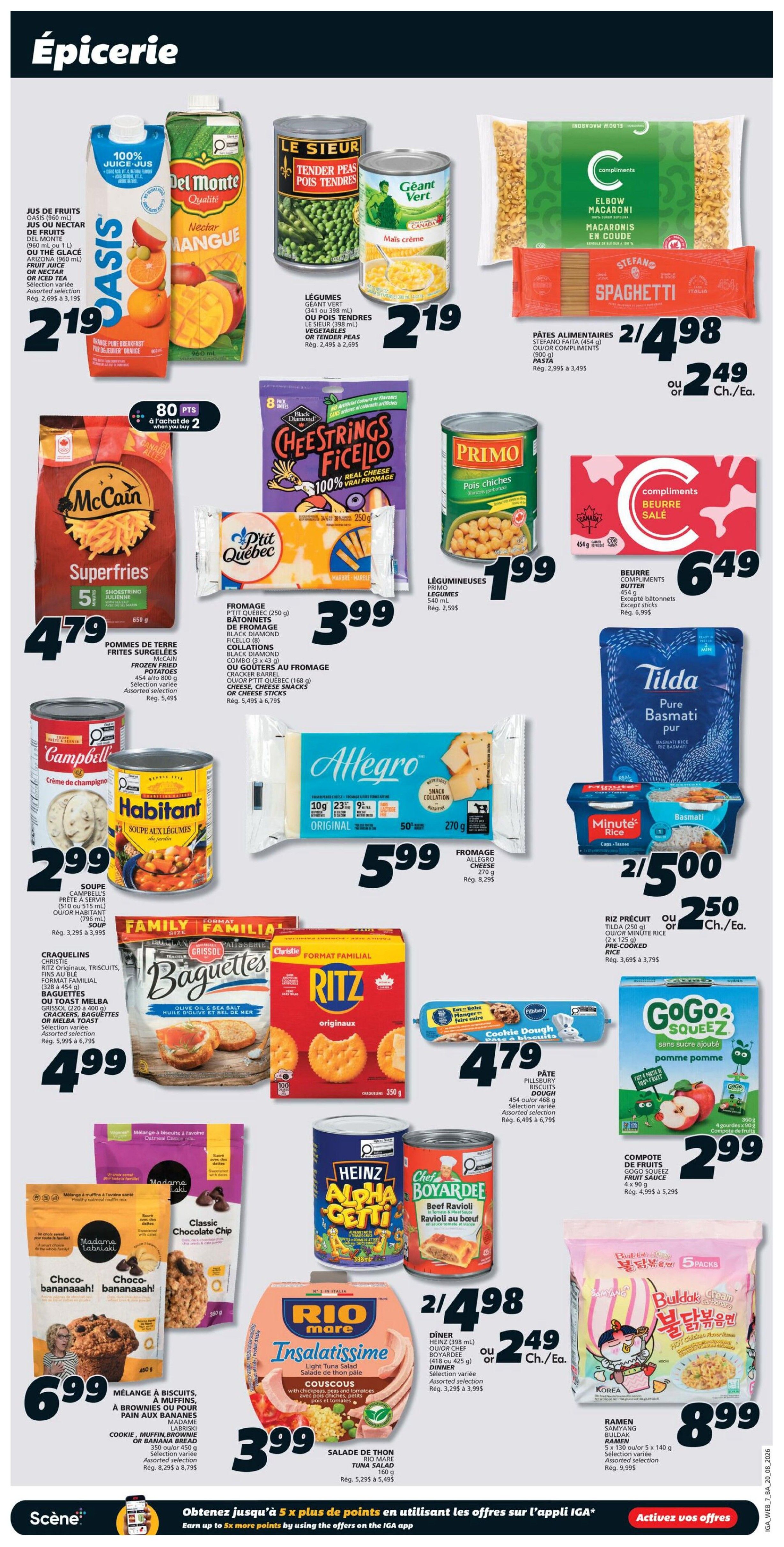 IGA (NB) Flyer August 20 to 26