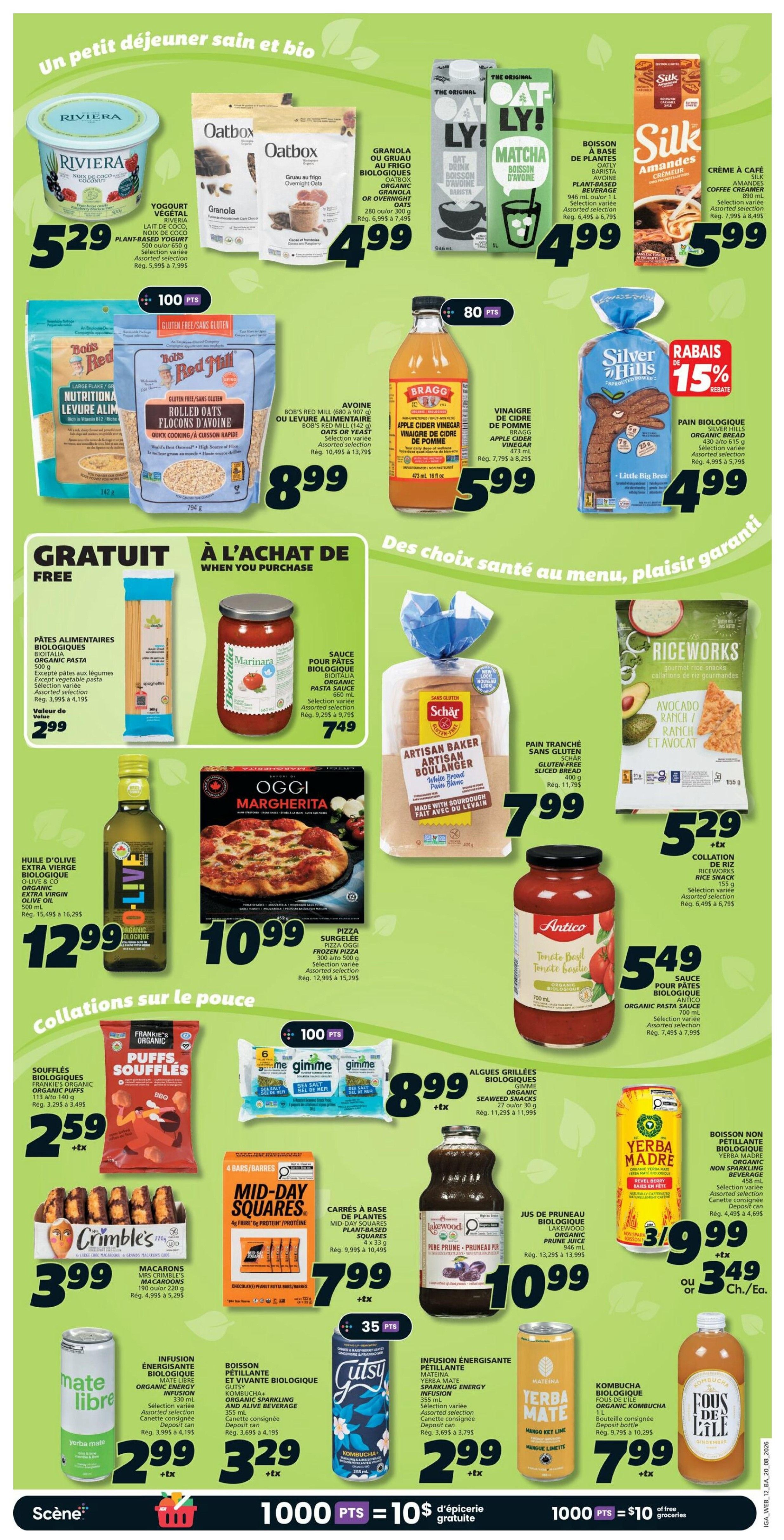 IGA (NB) Flyer August 20 to 26