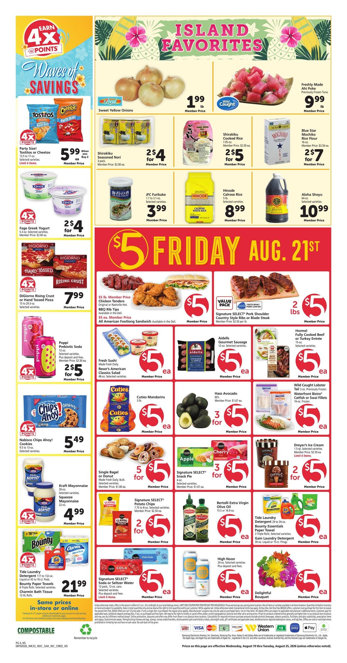 Safeway (HI) Weekly Ad August 19 - 25, 2026
