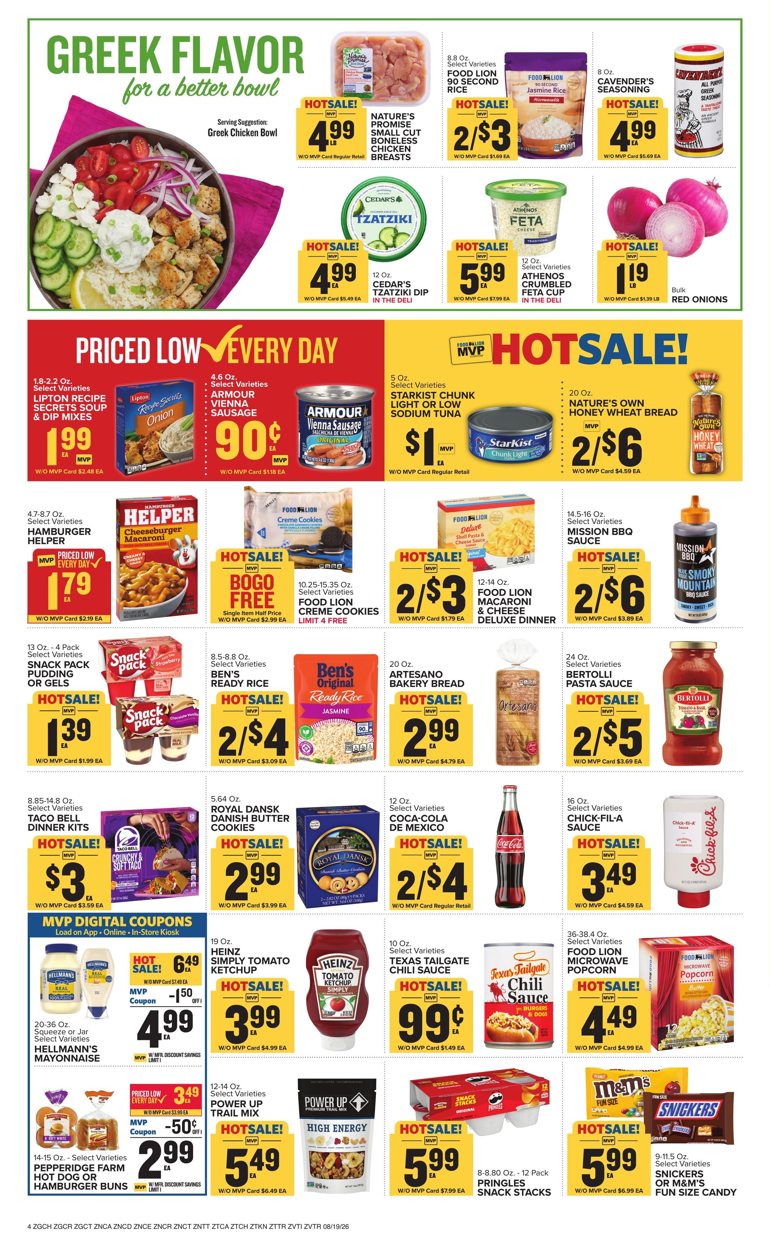 Food Lion (KY, TN, VA) Weekly Ad August 19 - 25, 2026