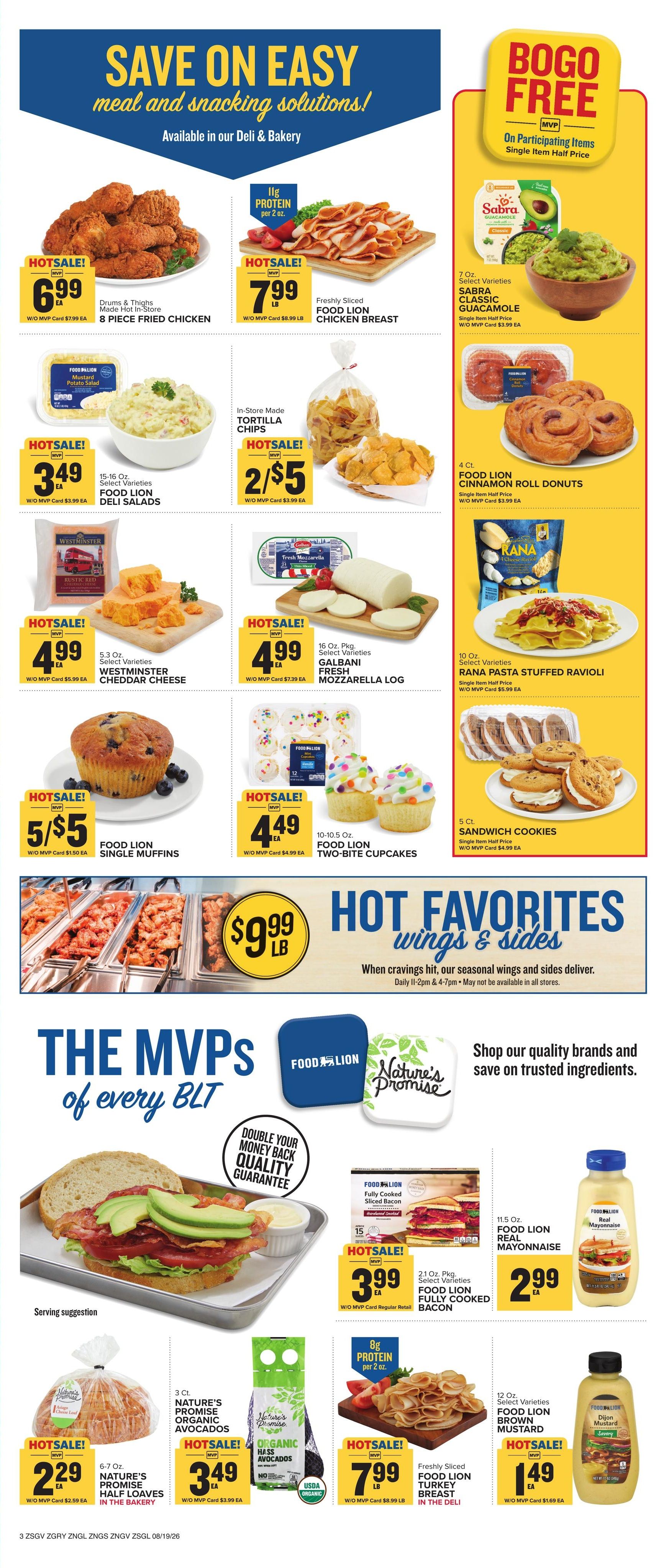 Food Lion (Greenville–Conestee Area, SC) Weekly Ad August 19 - 25, 2026