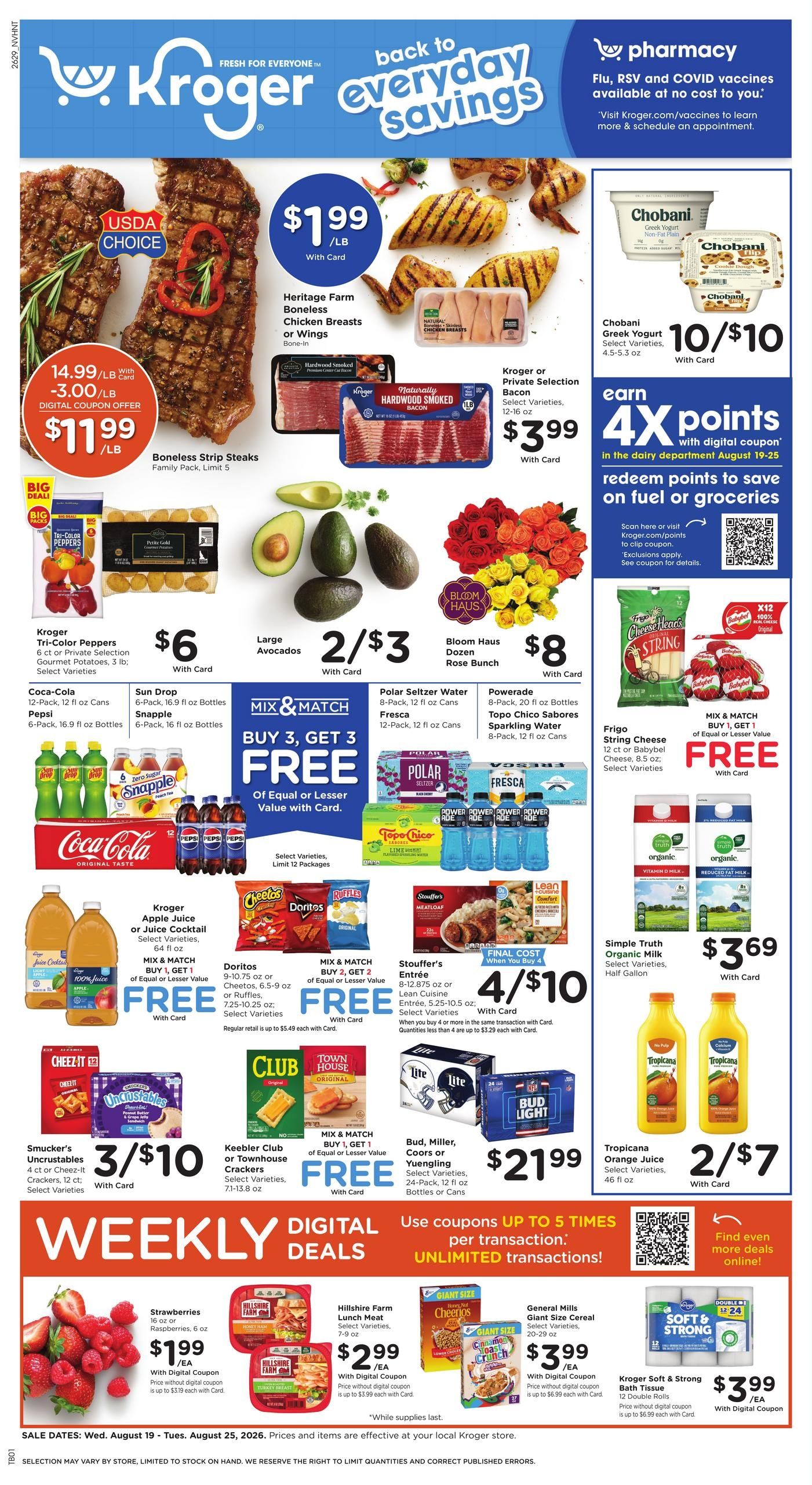 Kroger (Huntsville Area, AL) Weekly Ad August 19 - 25, 2026