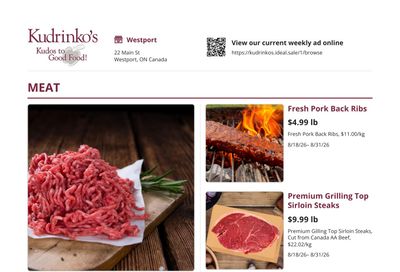 Kudrinko's Flyer August 18 to 31
