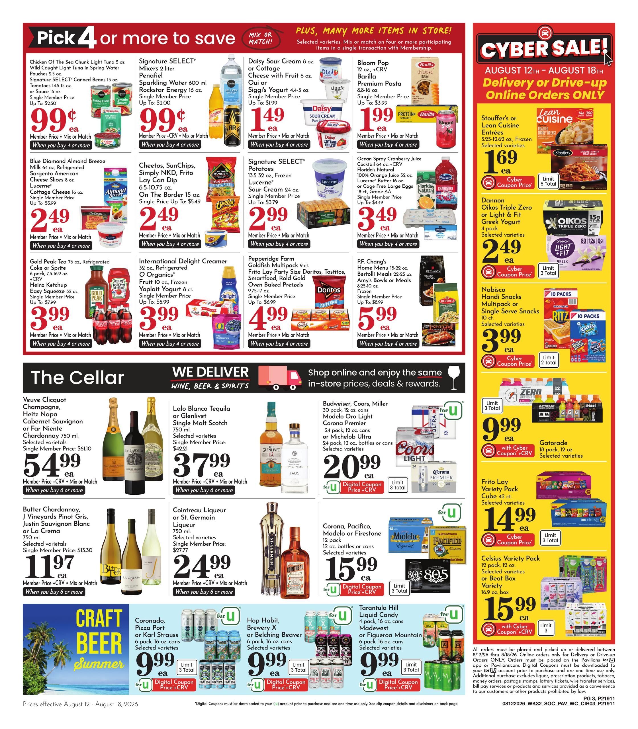 Pavilions Weekly Ad August 12 - 18, 2026