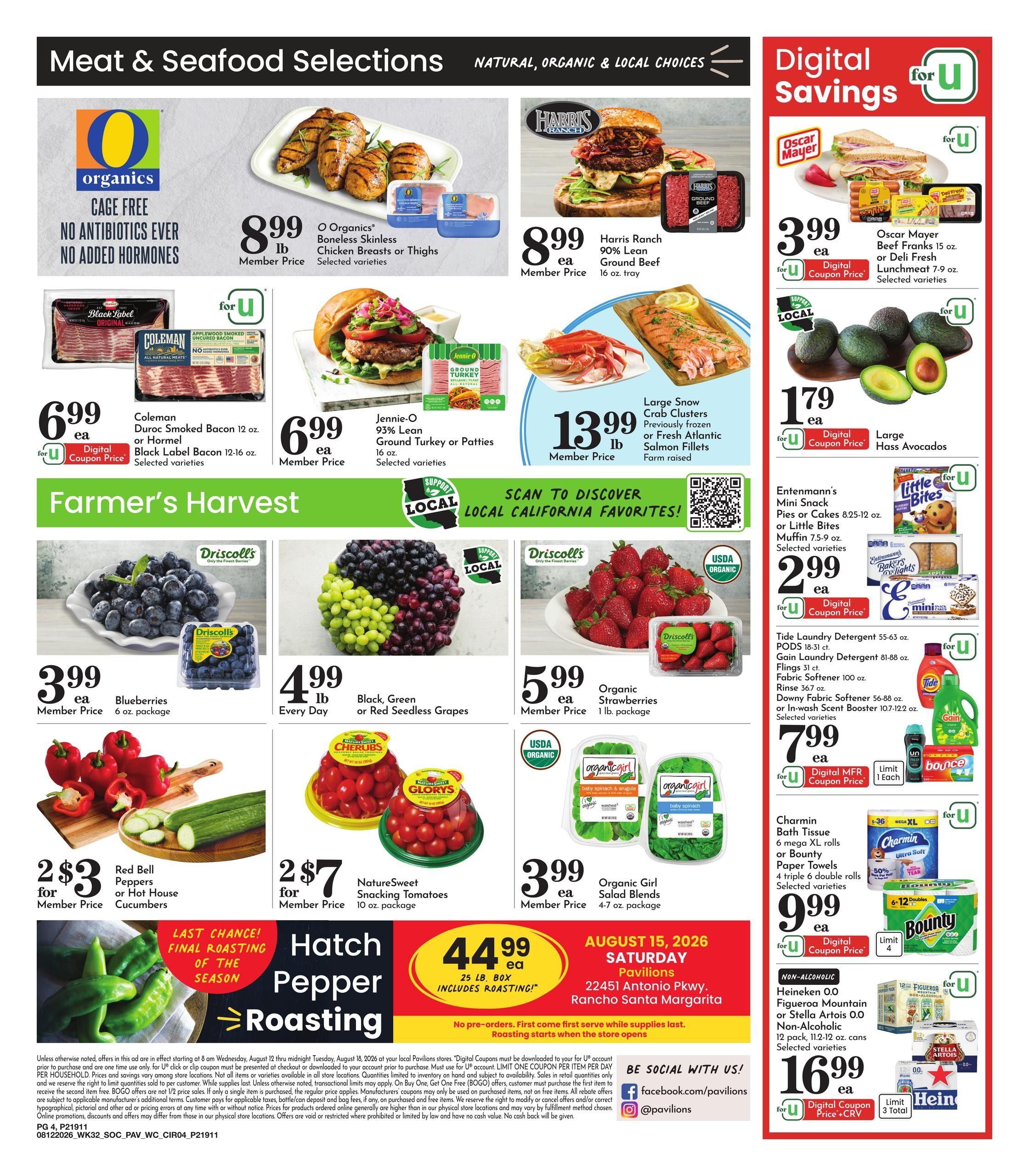 Pavilions Weekly Ad August 12 - 18, 2026