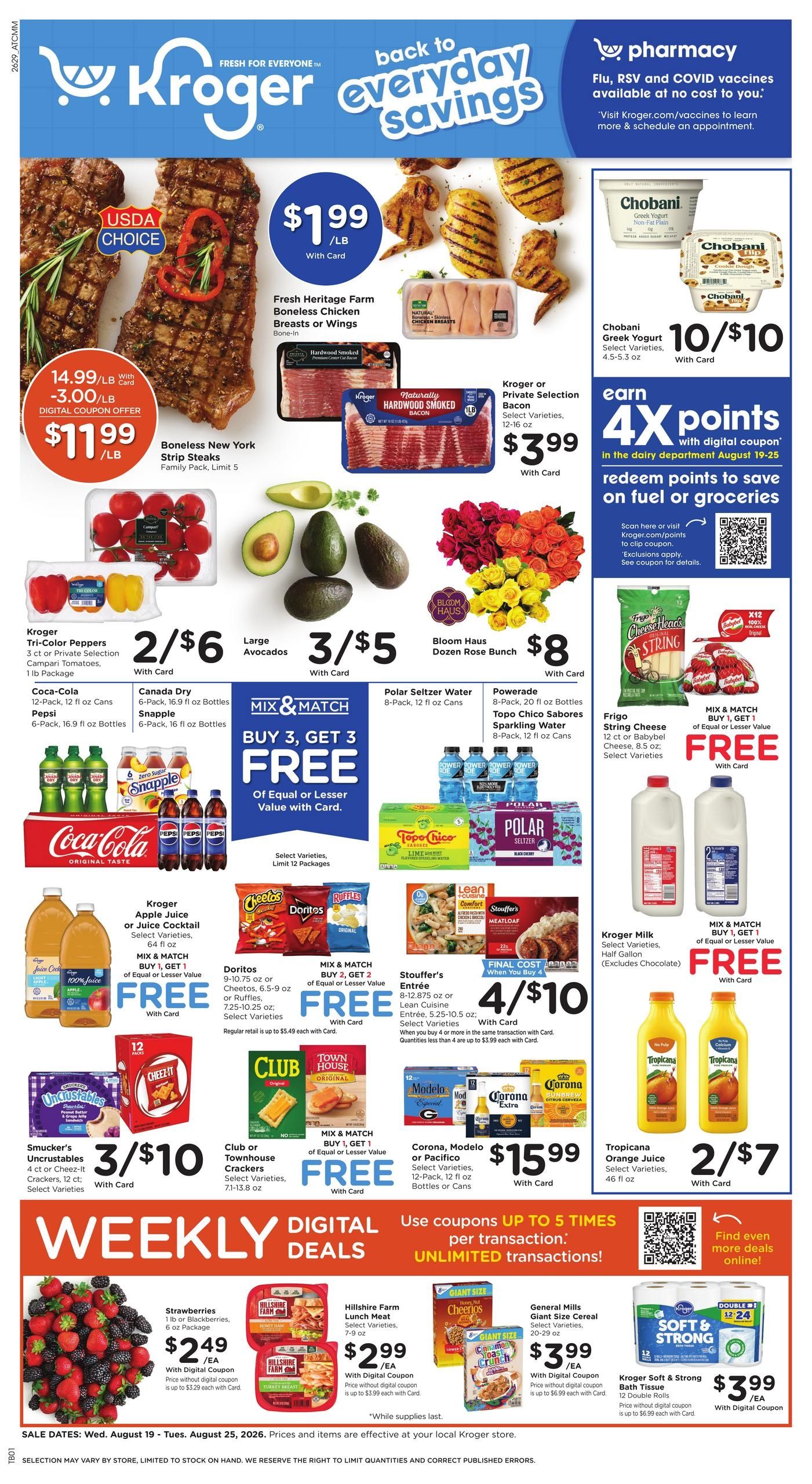 Kroger (Macon Area, GA) Weekly Ad August 19 - 25, 2026