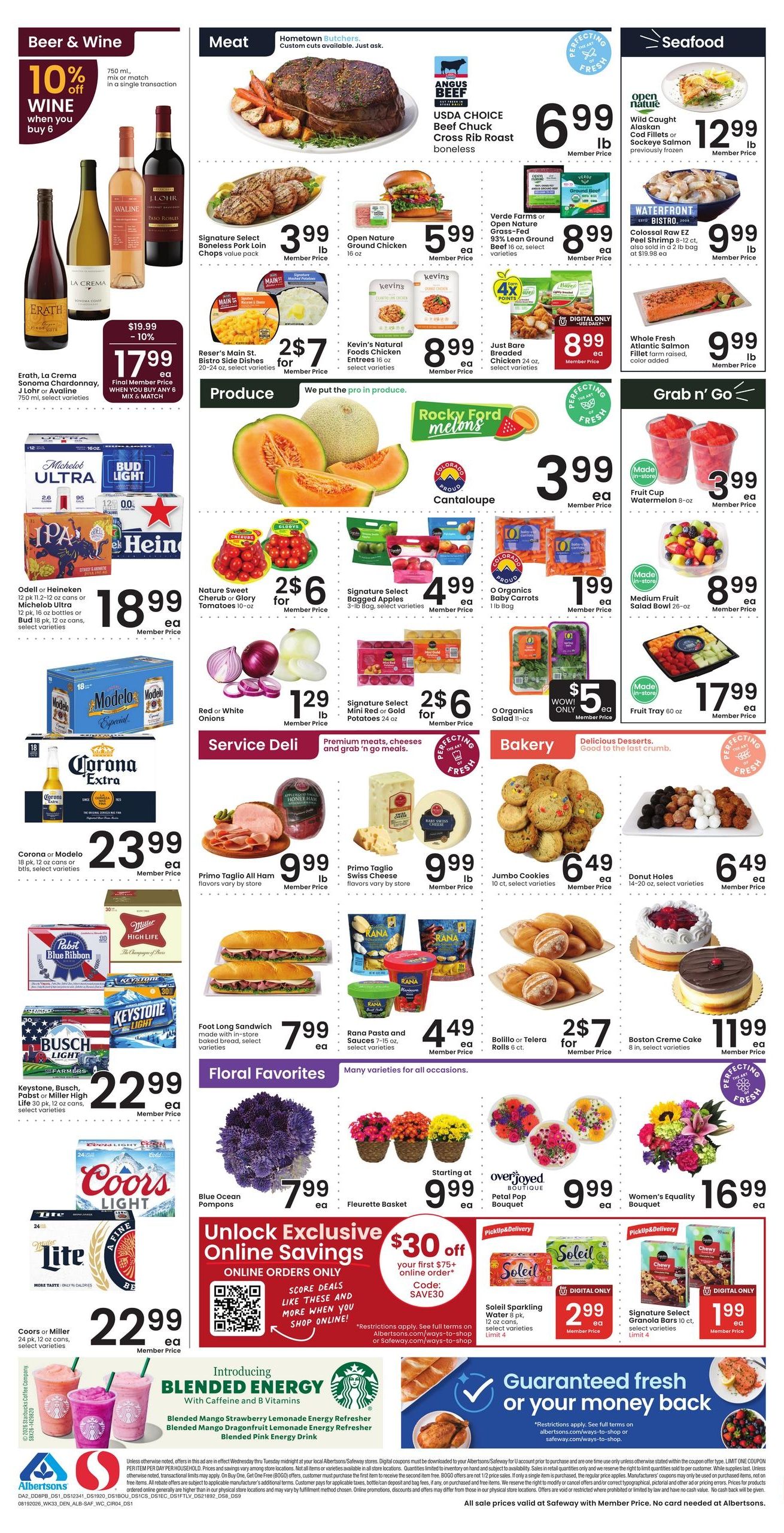 Safeway (Pueblo–Boone Area, CO) Weekly Ad August 19 - 25, 2026