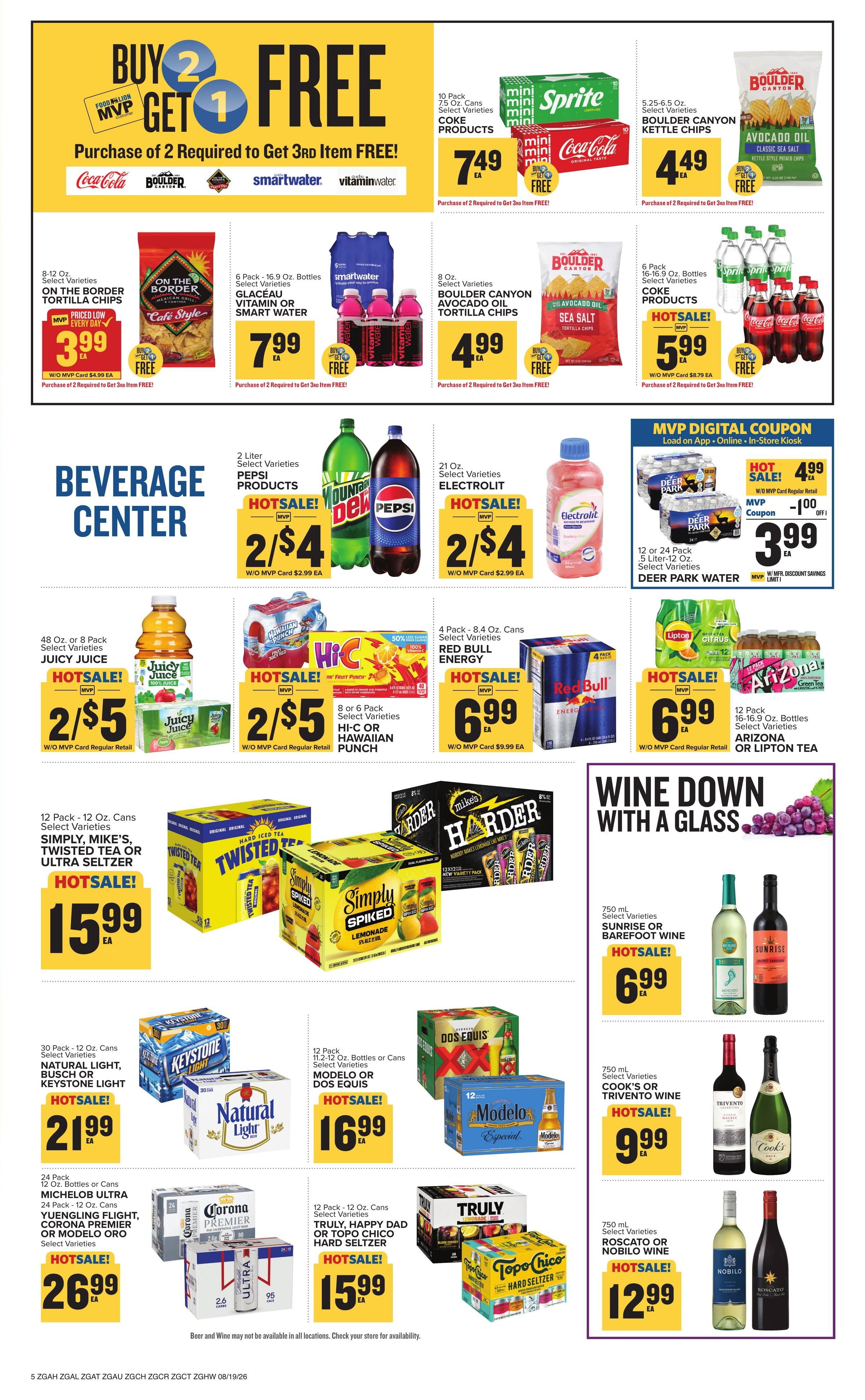 Food Lion (Centre–Cedartown Area, AL–GA) Weekly Ad August 19 - 25, 2026
