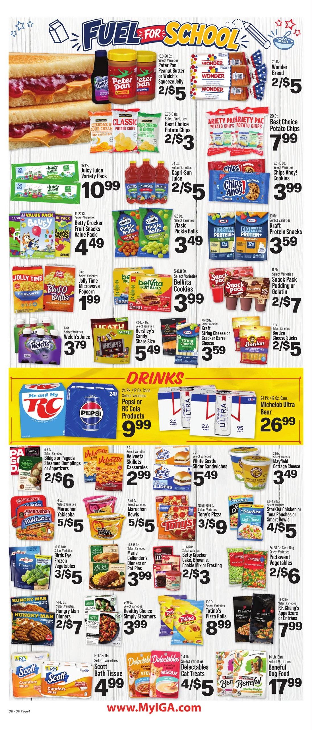 IGA (Vandalia–Tipp City Area, OH) Weekly Ad August 12 - 18, 2026