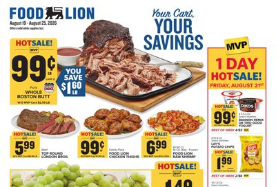 Food Lion (Morganton–Chimney Rock Area, NC) Weekly Ad August 19 - 25, 2026