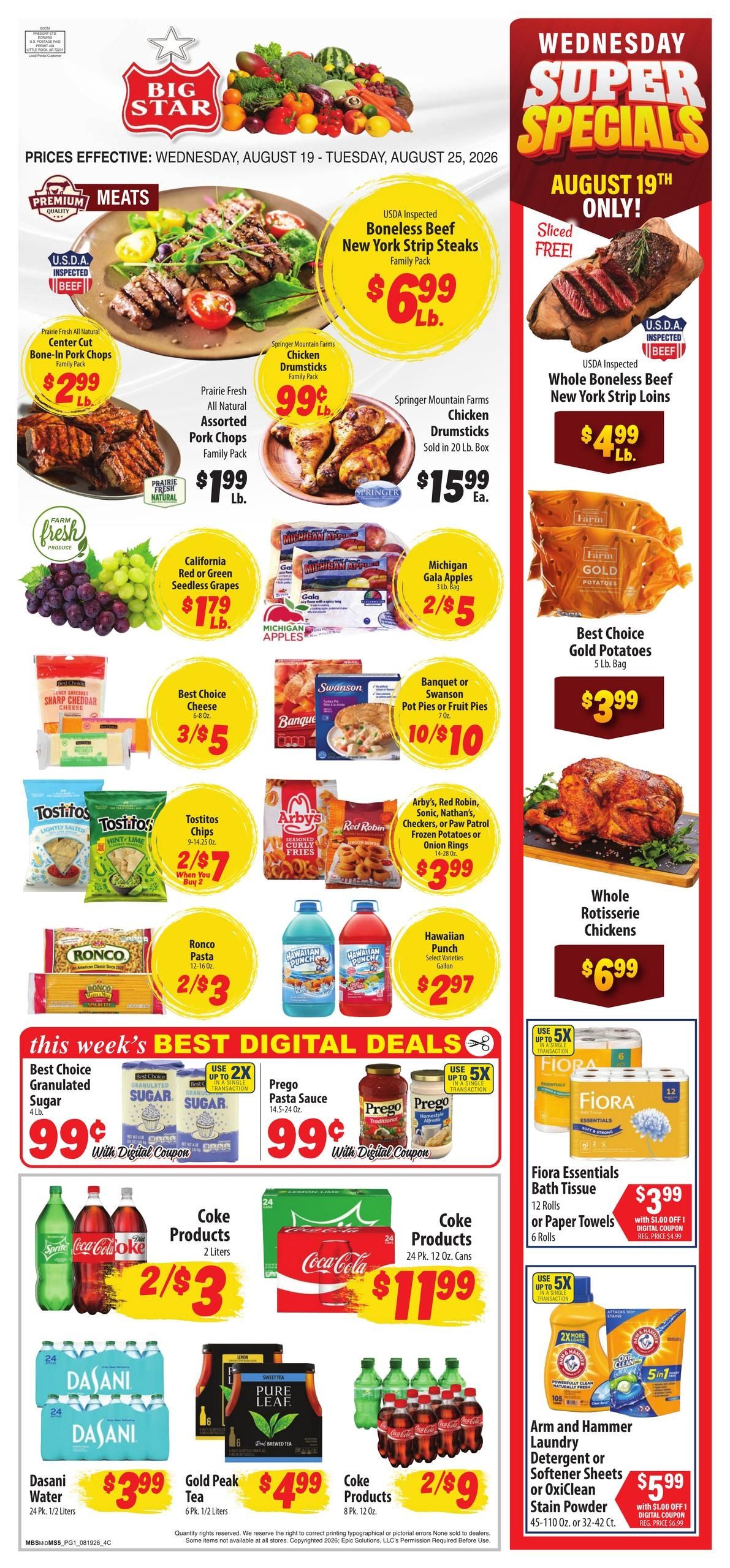 Big Star Weekly Ad August 19 - 25, 2026