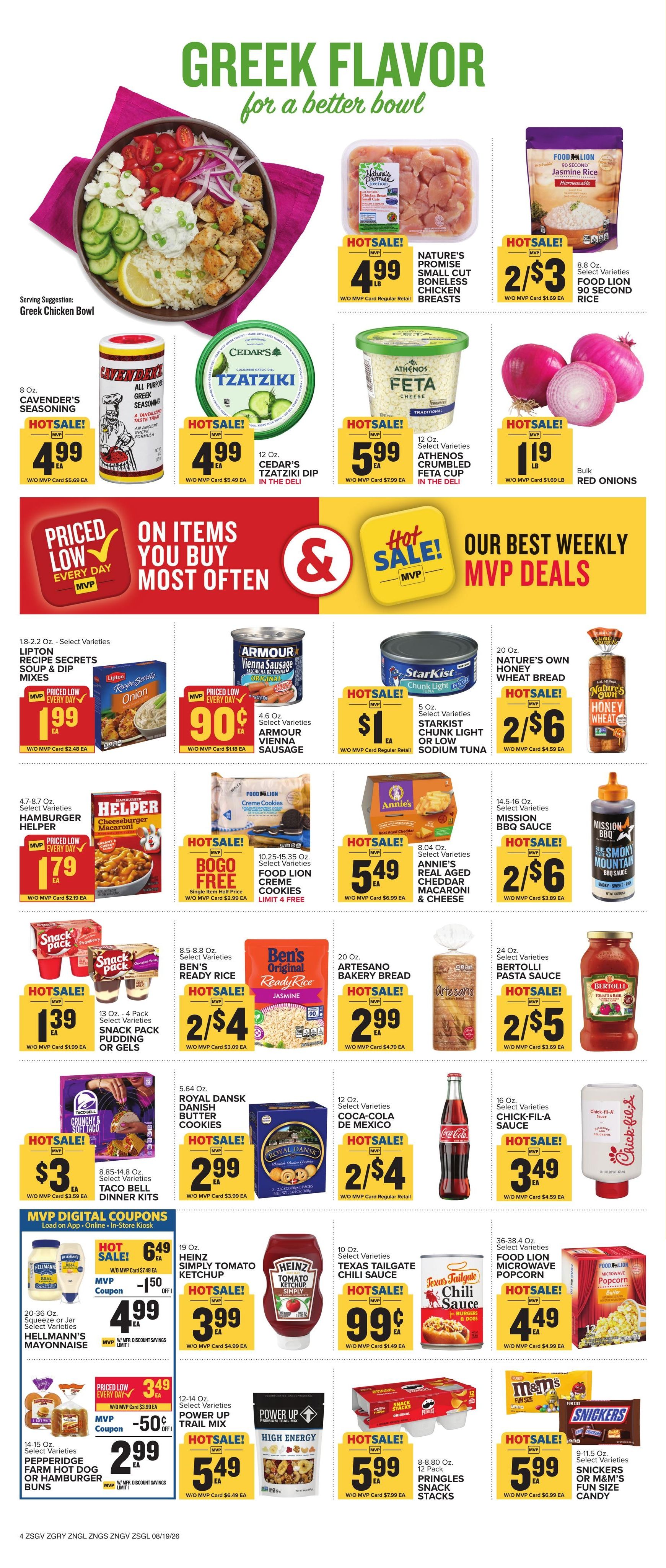 Food Lion (Athens–Jefferson Area, GA) Weekly Ad August 19 - 25, 2026