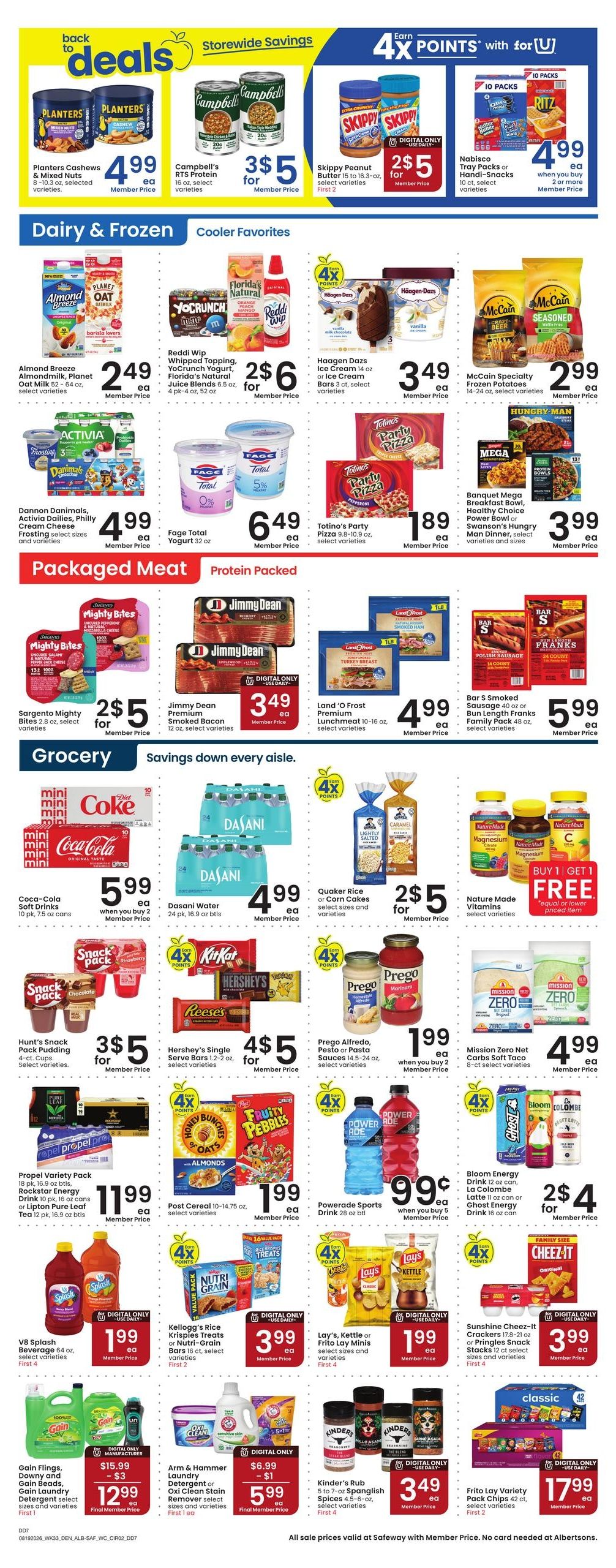 Safeway (Ignacio Area, CO) Weekly Ad August 19 - 25, 2026