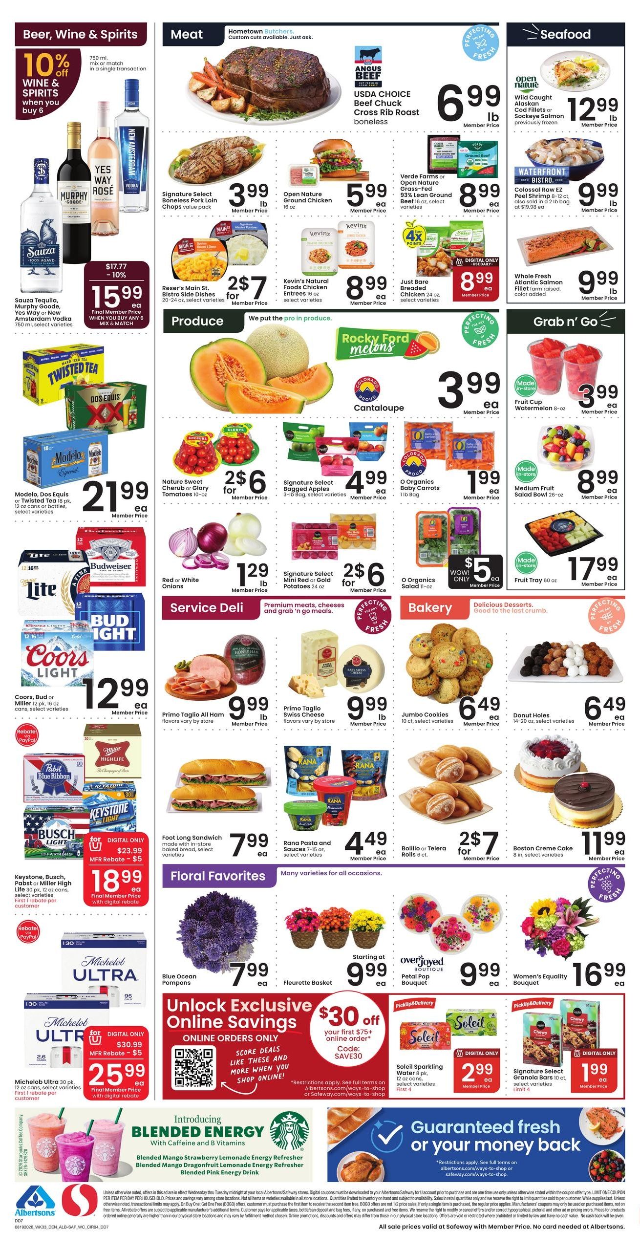 Safeway (Ignacio Area, CO) Weekly Ad August 19 - 25, 2026