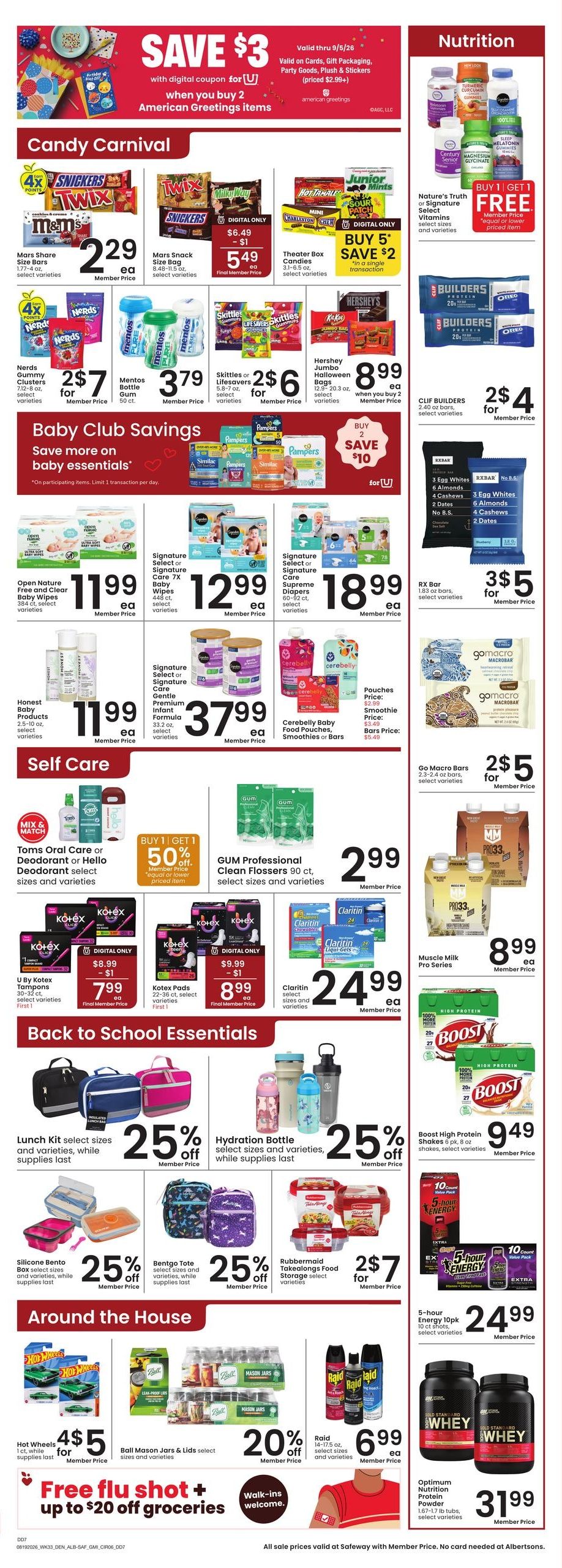 Safeway (Ignacio Area, CO) Weekly Ad August 19 - 25, 2026