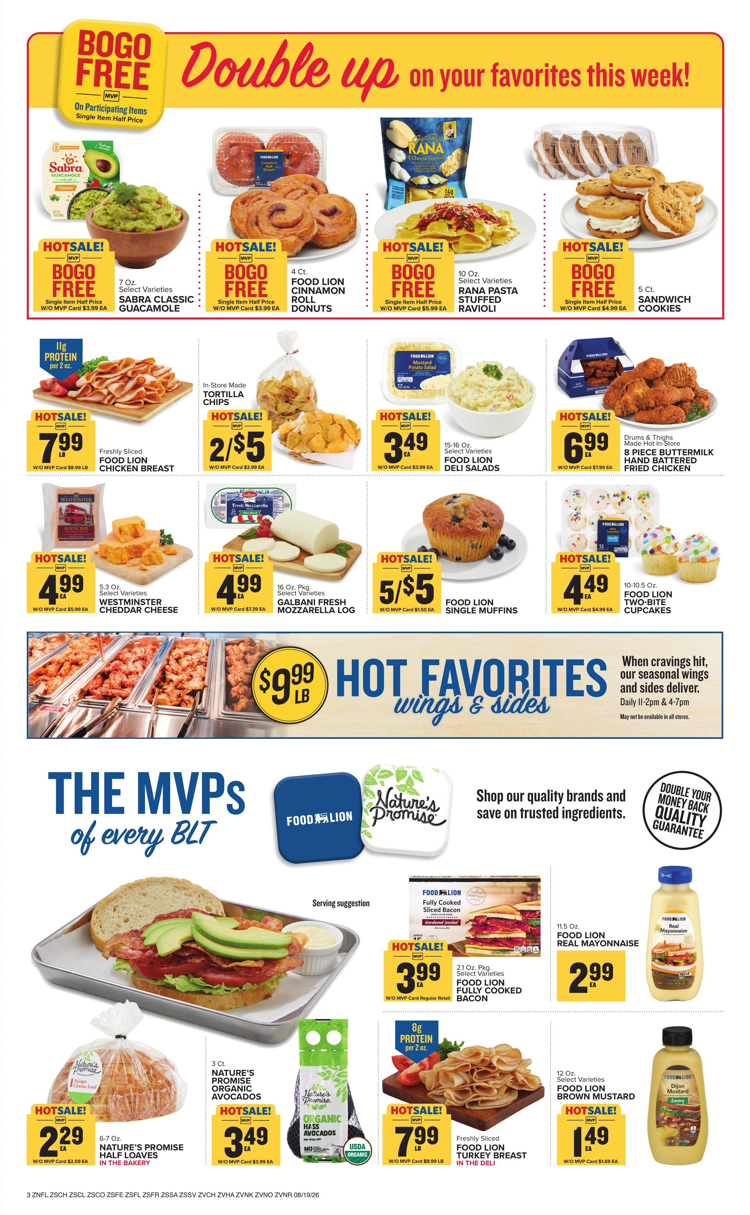Food Lion (Bennettsville Area, SC) Weekly Ad August 19 - 25, 2026
