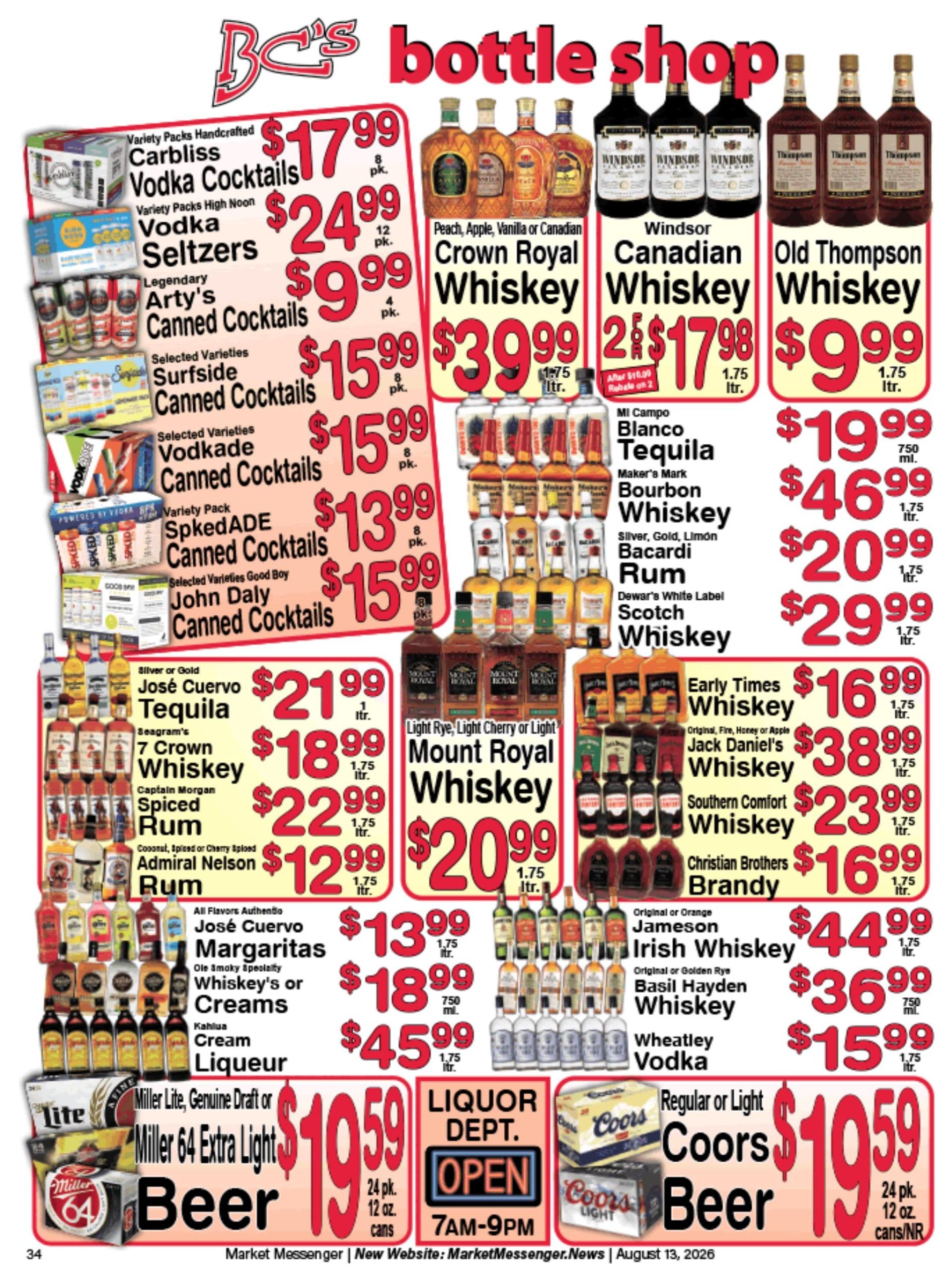Charlie's County Market (Seymour–Sobieski Area, WI) Weekly Ad August 14 - 20, 2026
