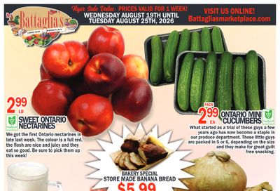 Battaglia's Marketplace Flyer August 19 to 25