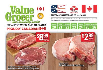 Value Grocer Flyer August 20 to 26