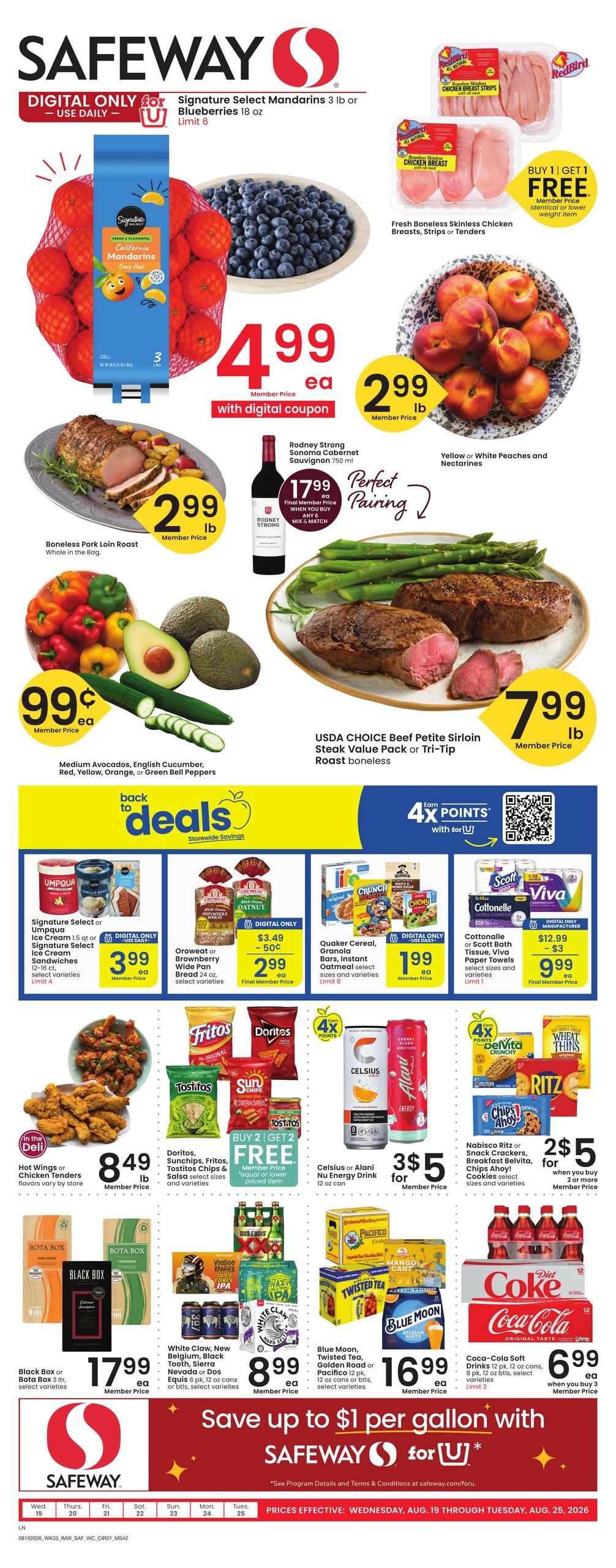 Safeway (Riverton Area, WY) Weekly Ad August 19 - 25, 2026