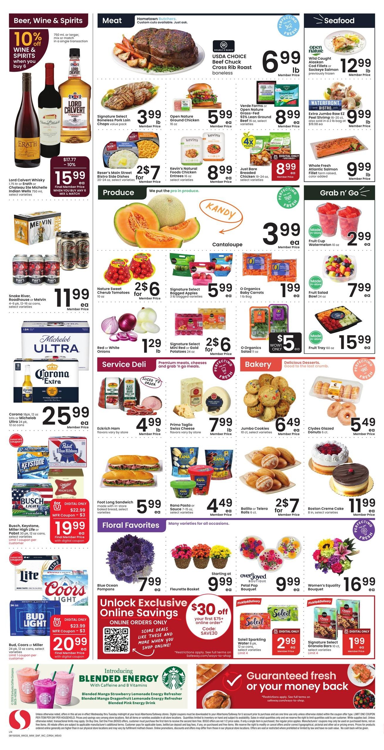 Safeway (Riverton Area, WY) Weekly Ad August 19 - 25, 2026