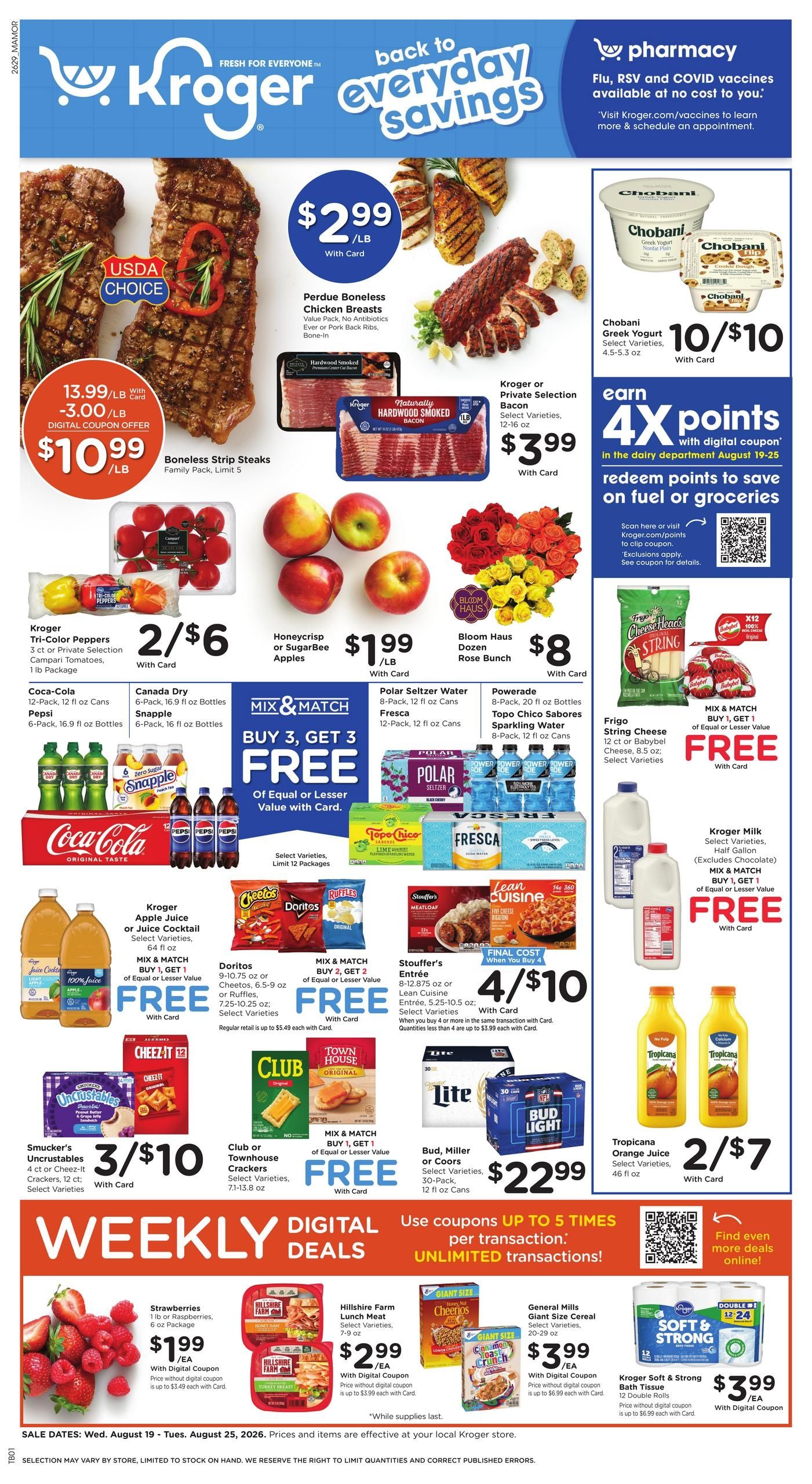 Kroger (Lewisburg Area, WV) Weekly Ad August 19 - 25, 2026