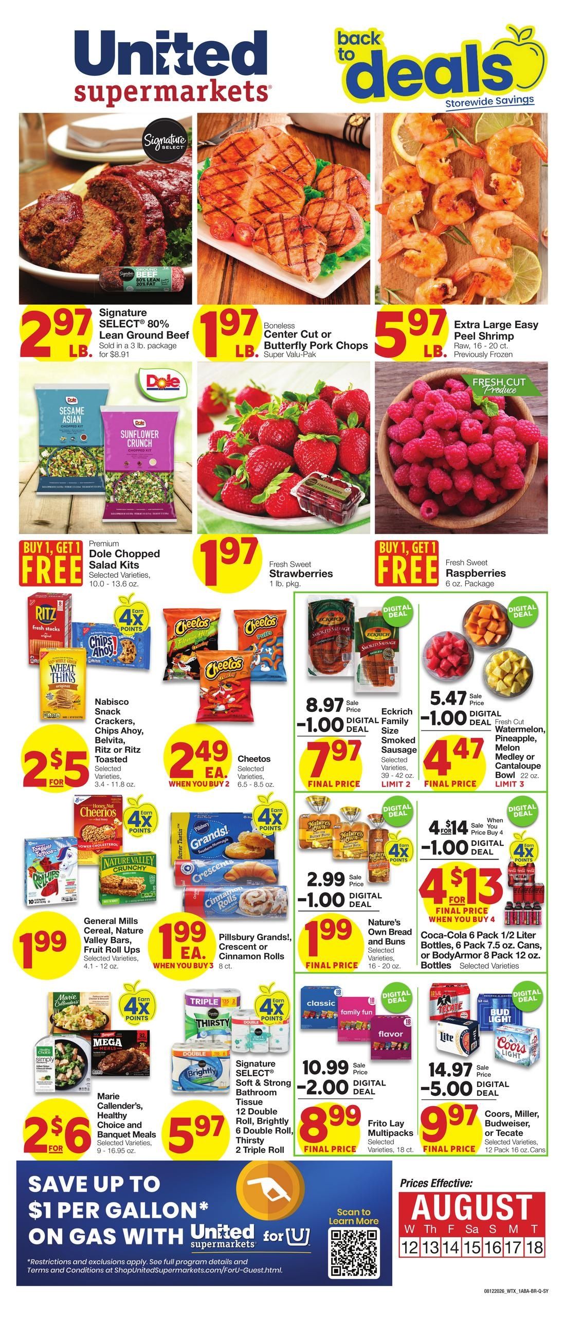 United Supermarkets (Albany Area, TX) Weekly Ad August 12 - 18, 2026