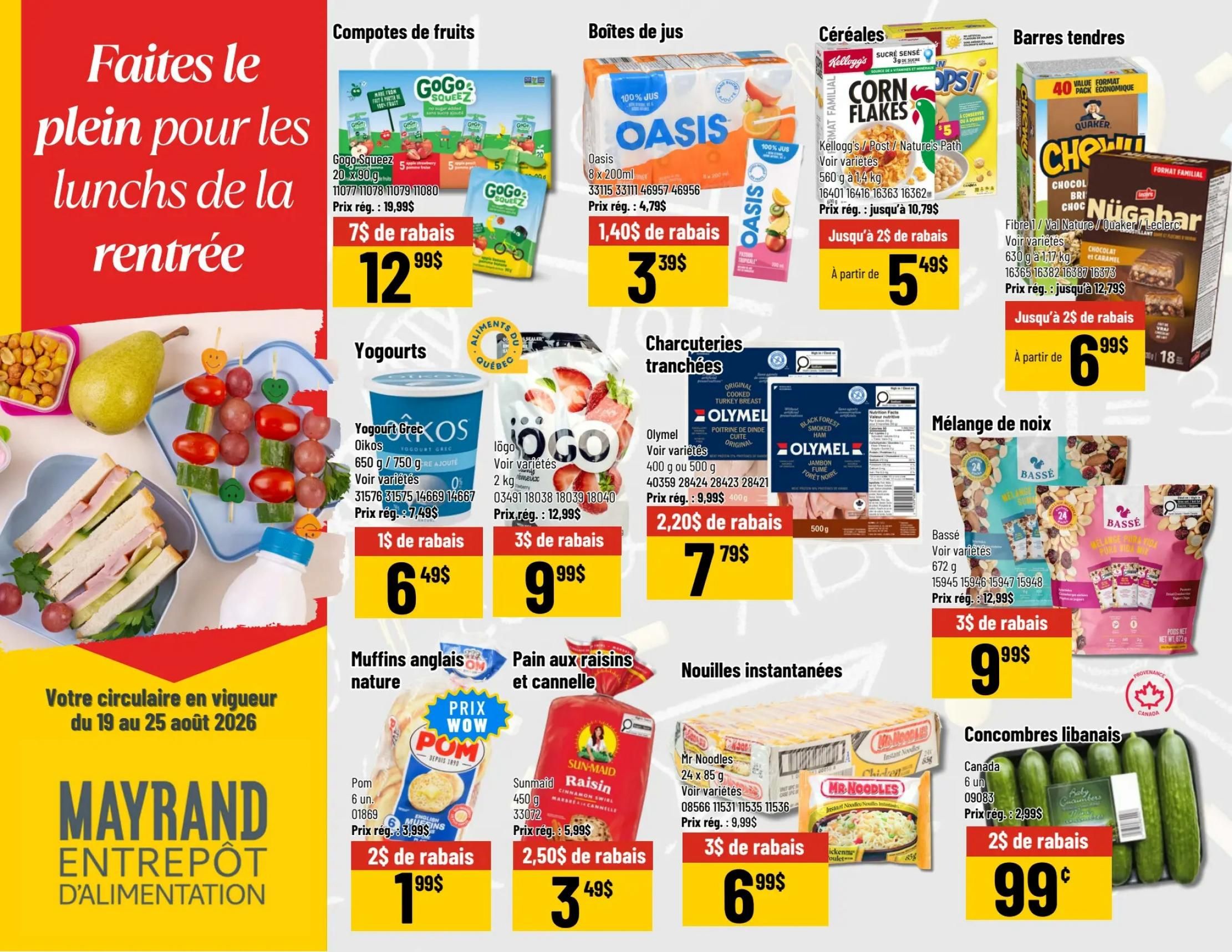 Mayrand Flyer August 19 to 25