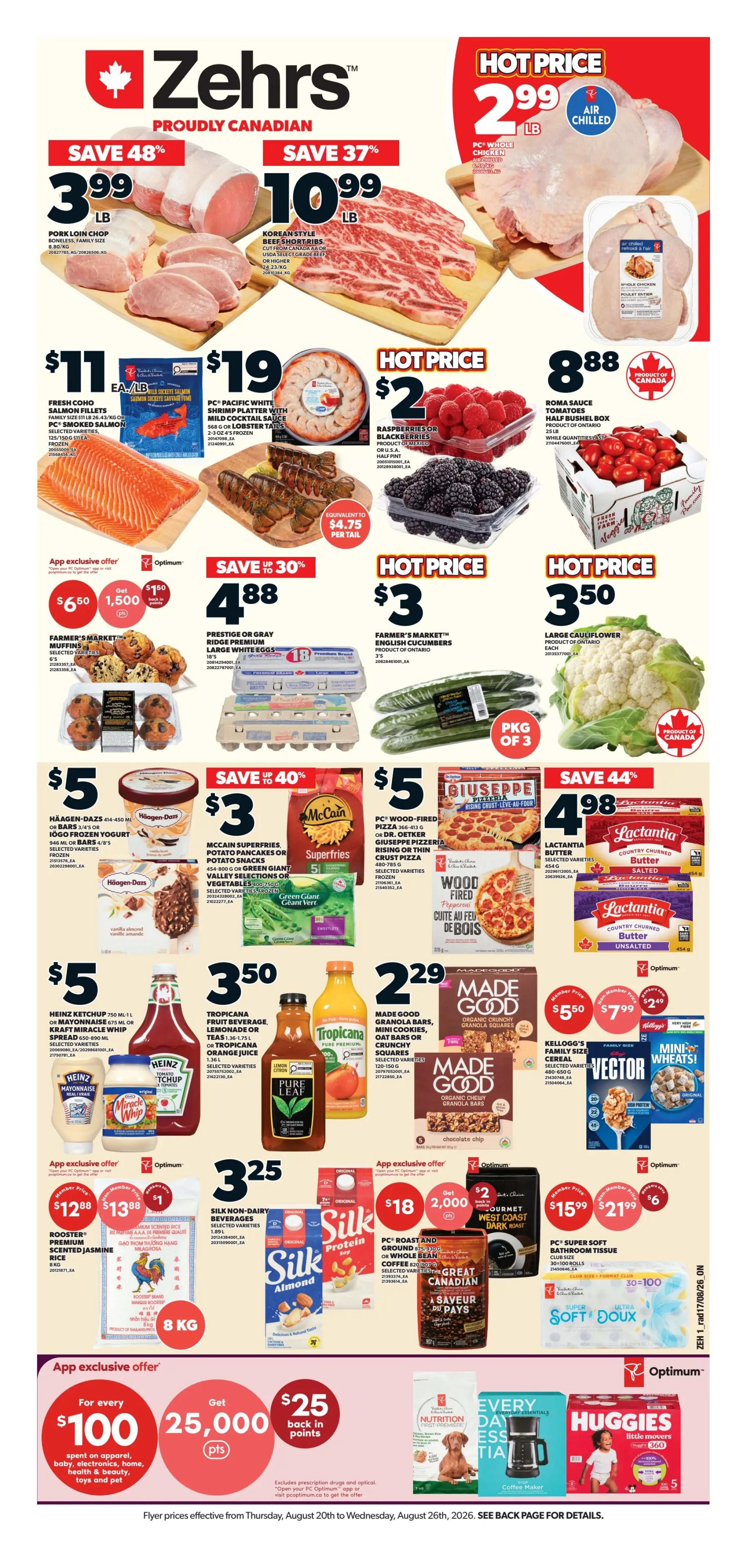 Zehrs Flyer August 20 to 26