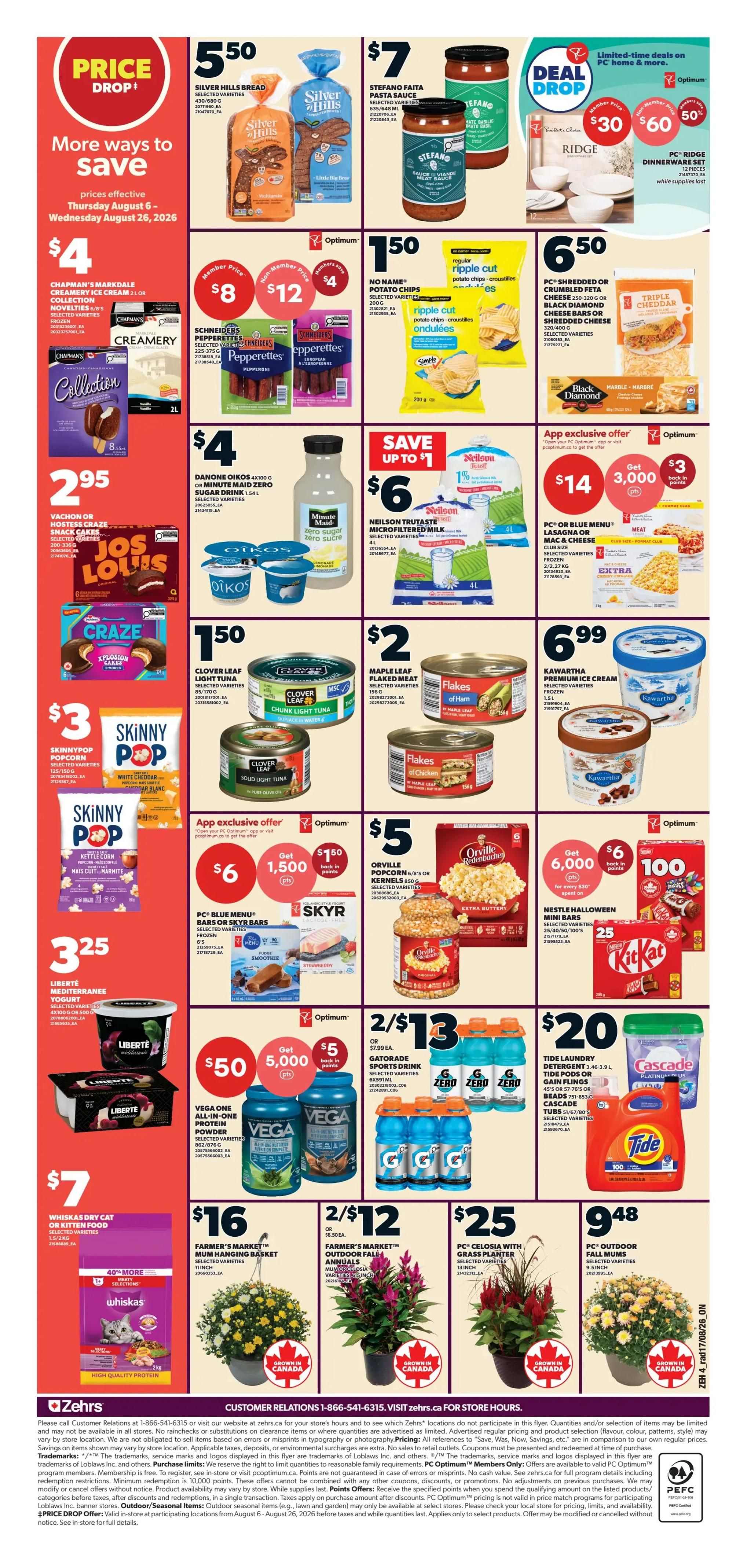 Zehrs Flyer August 20 to 26