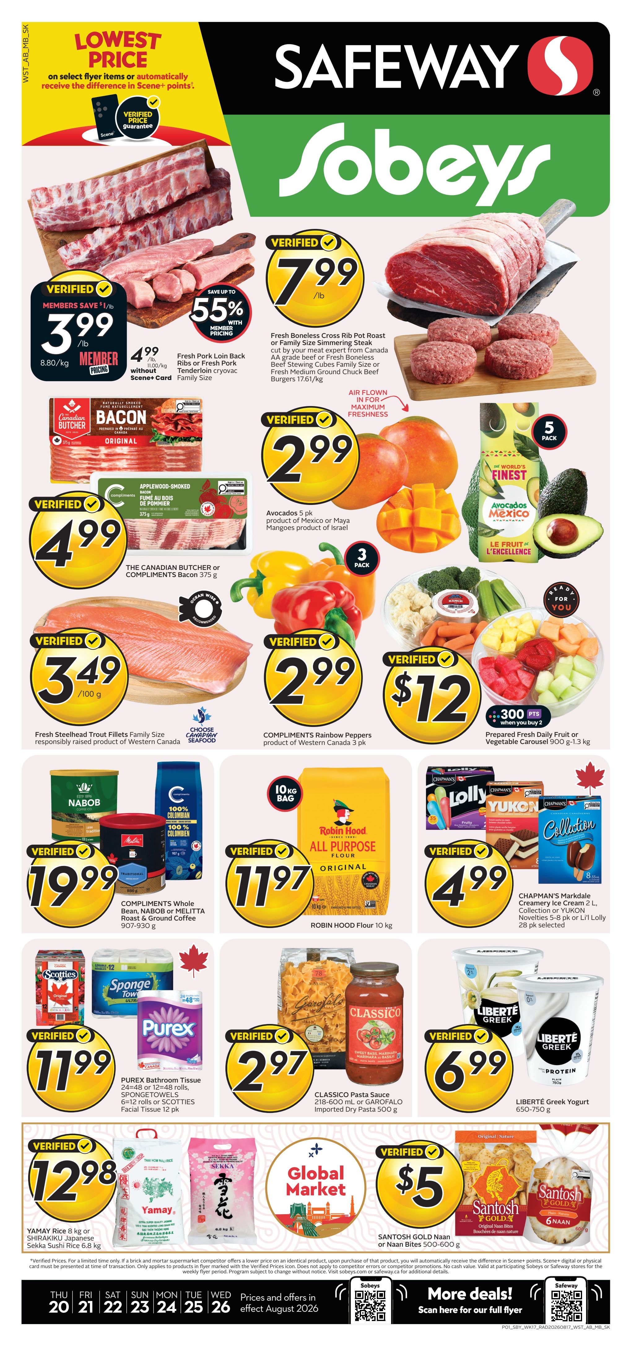 Sobeys/Safeway (SK & MB) Flyer August 20 to 26