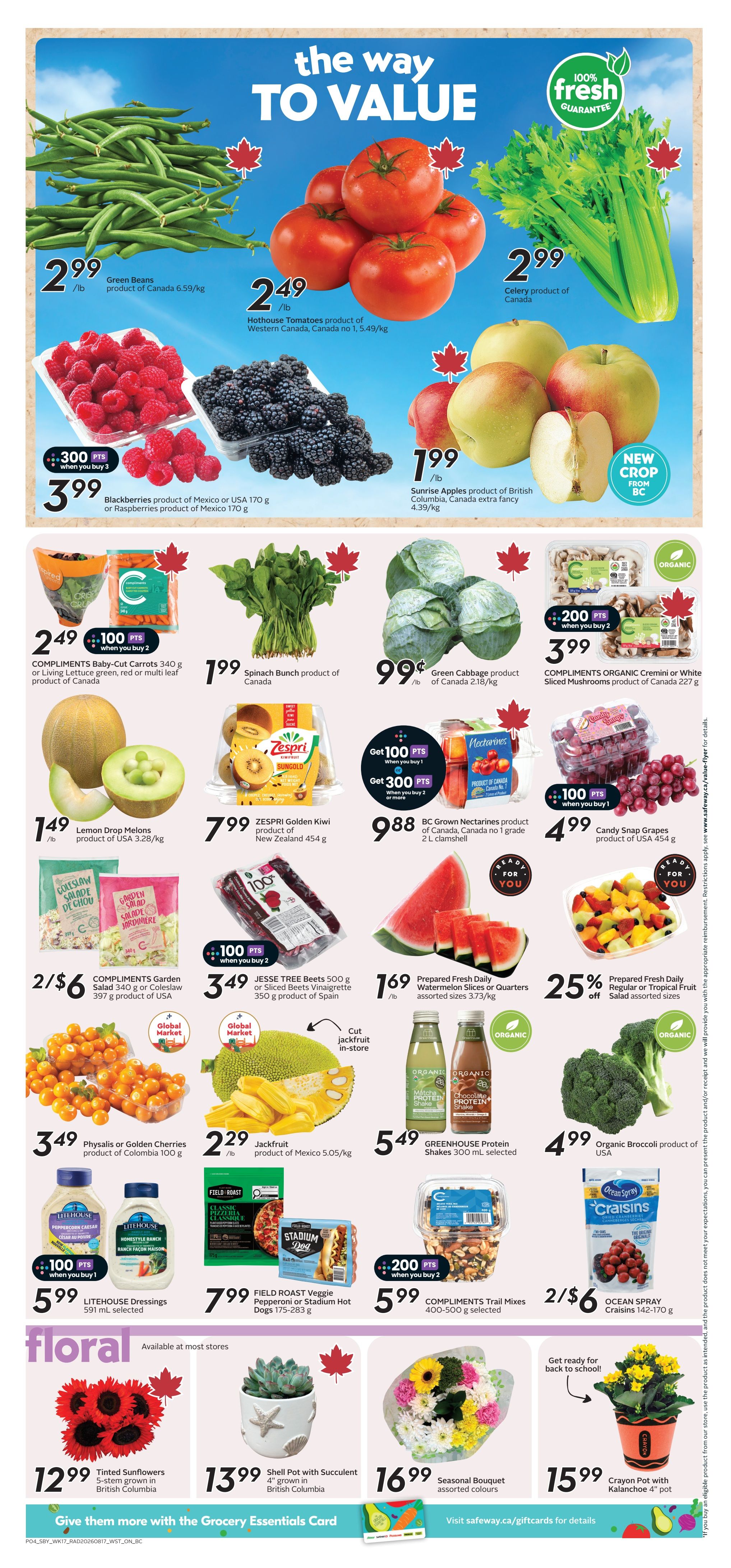 Safeway (BC) Flyer August 20 to 26