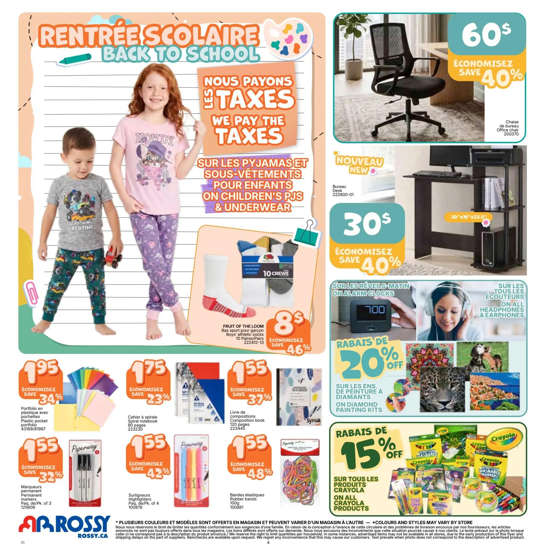 Rossy Flyer August 20 to 26