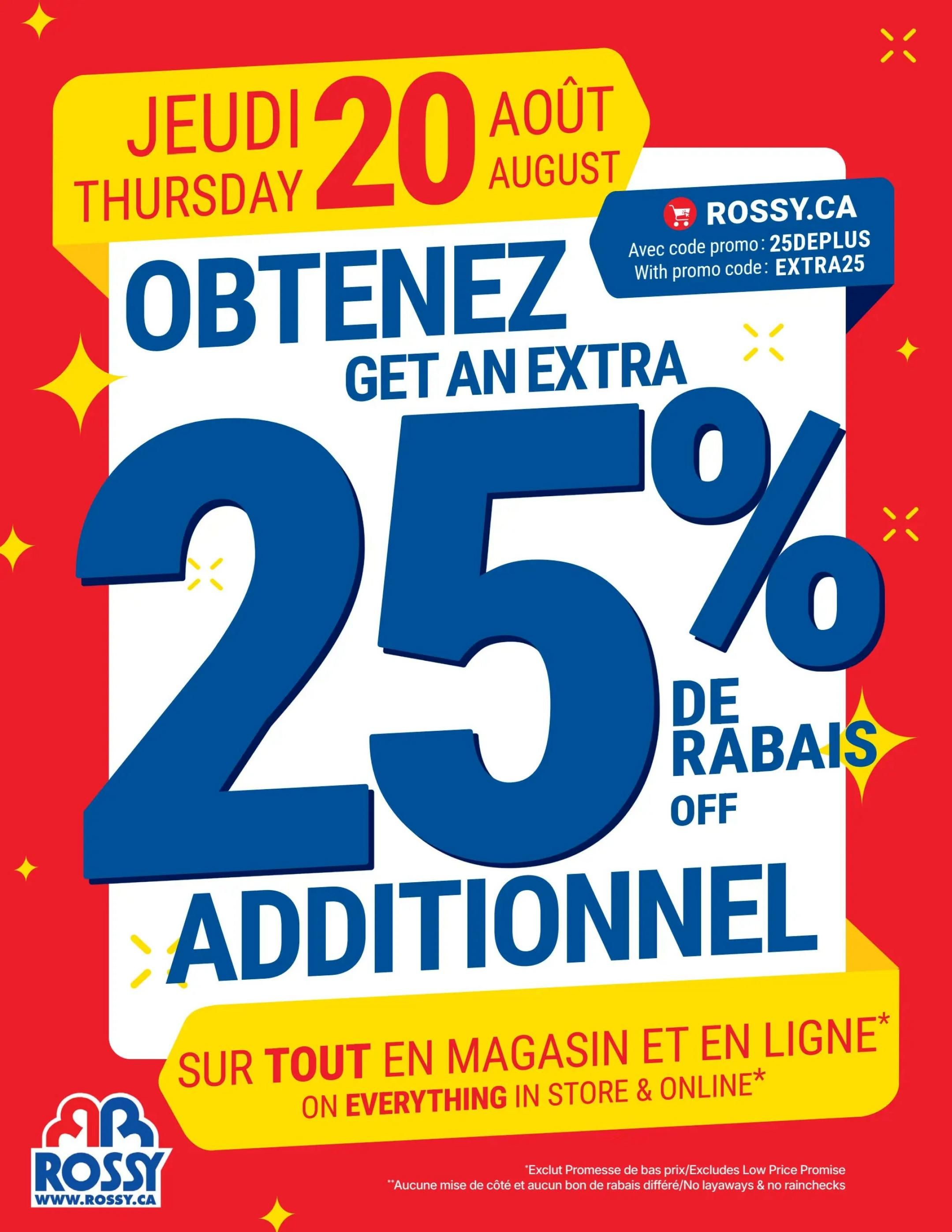 Rossy Flyer August 20 to 26