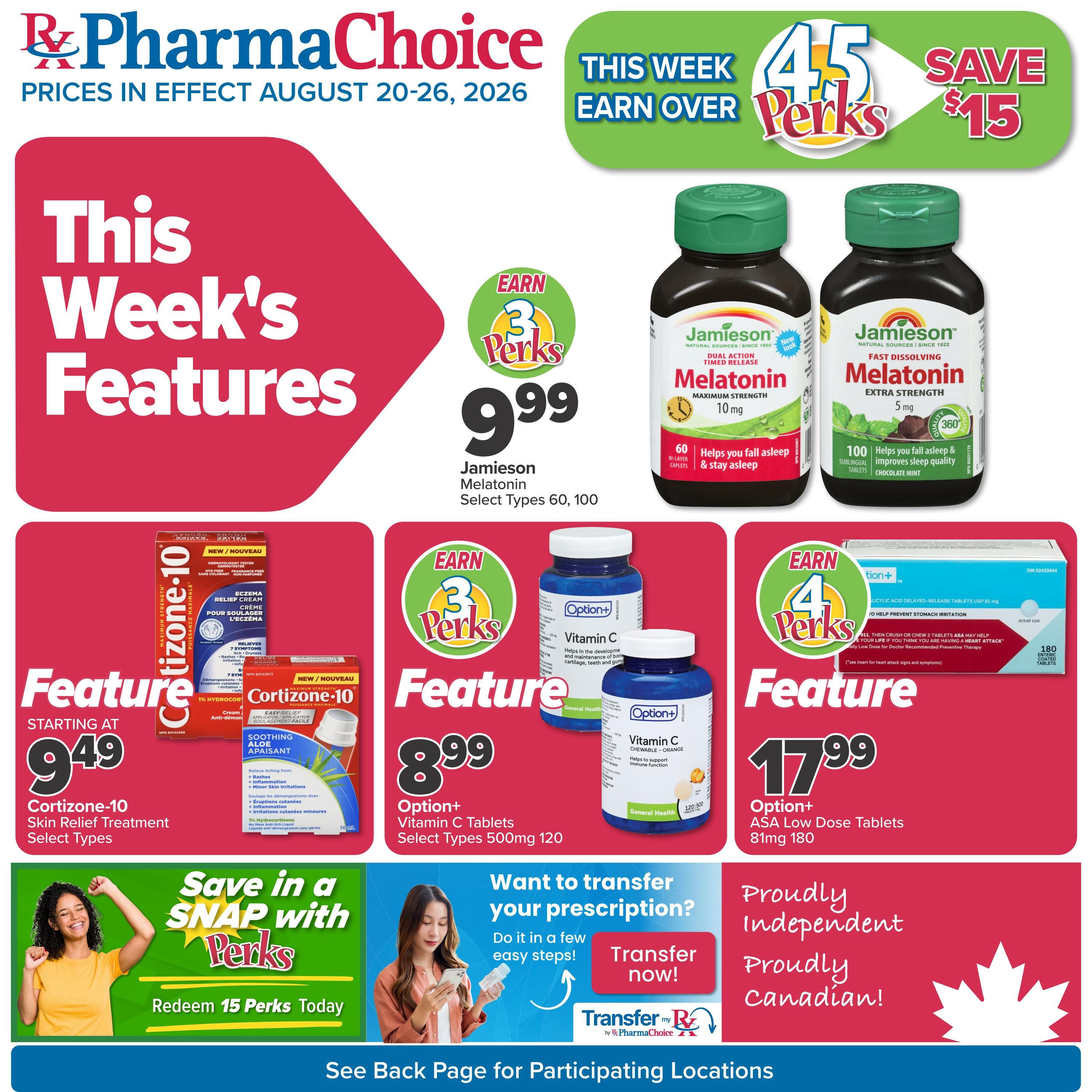 PharmaChoice Health Centre Flyer August 20 to 26