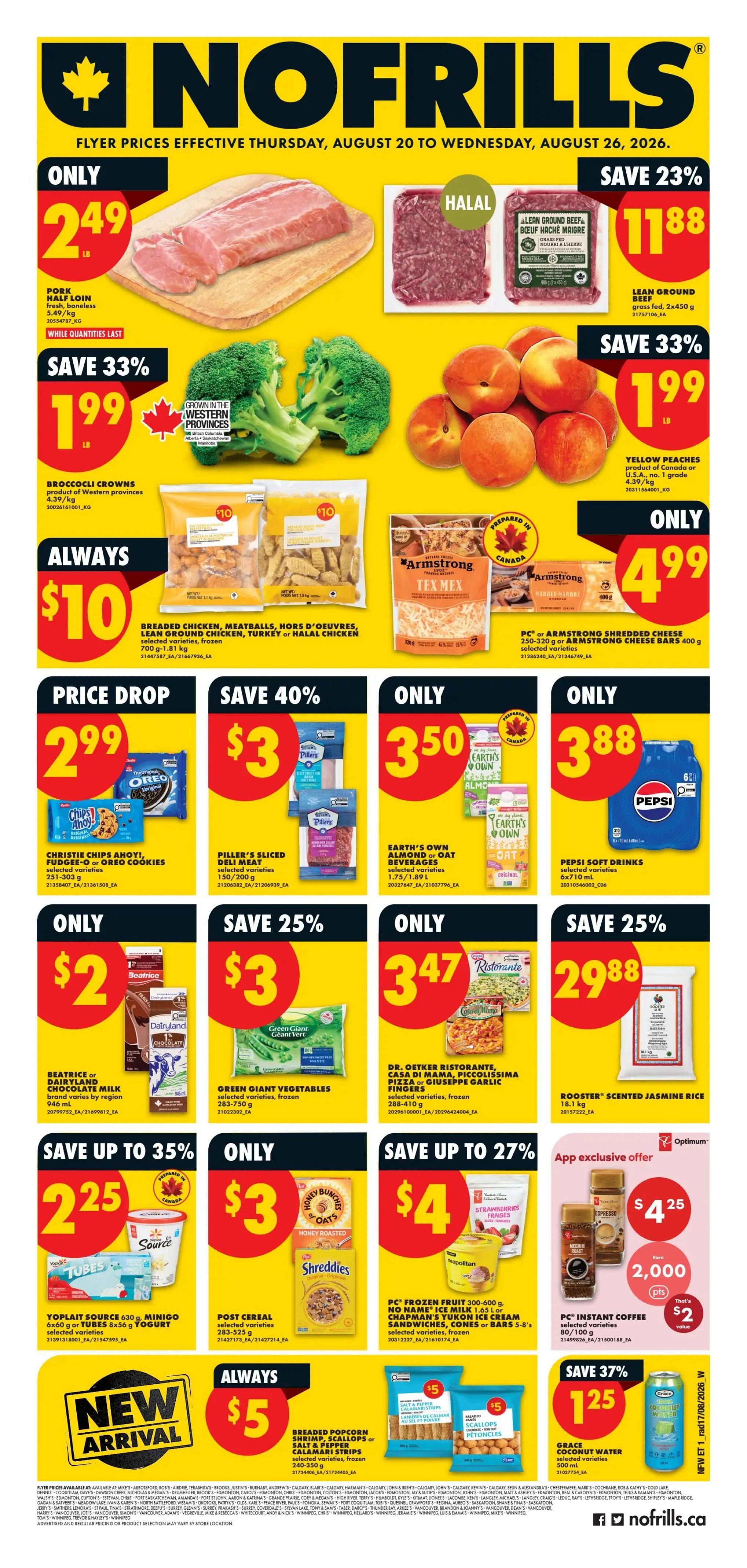 No Frills (West) Flyer August 20 to 26