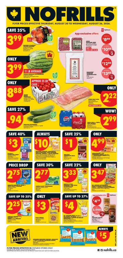 No Frills (ON) Flyer August 20 to 26