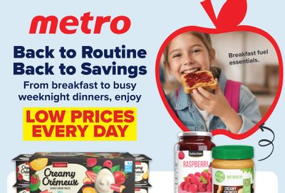 Metro (ON) Back To School Flyer August 20 to September 23