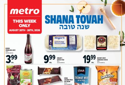 Metro (ON) Rosh Hashanah Flyer August 20 to 26