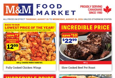 M&M Food Market (Atlantic, ON & West) Flyer August 20 to 26