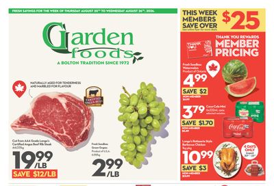Garden Foods Flyer August 20 to 26