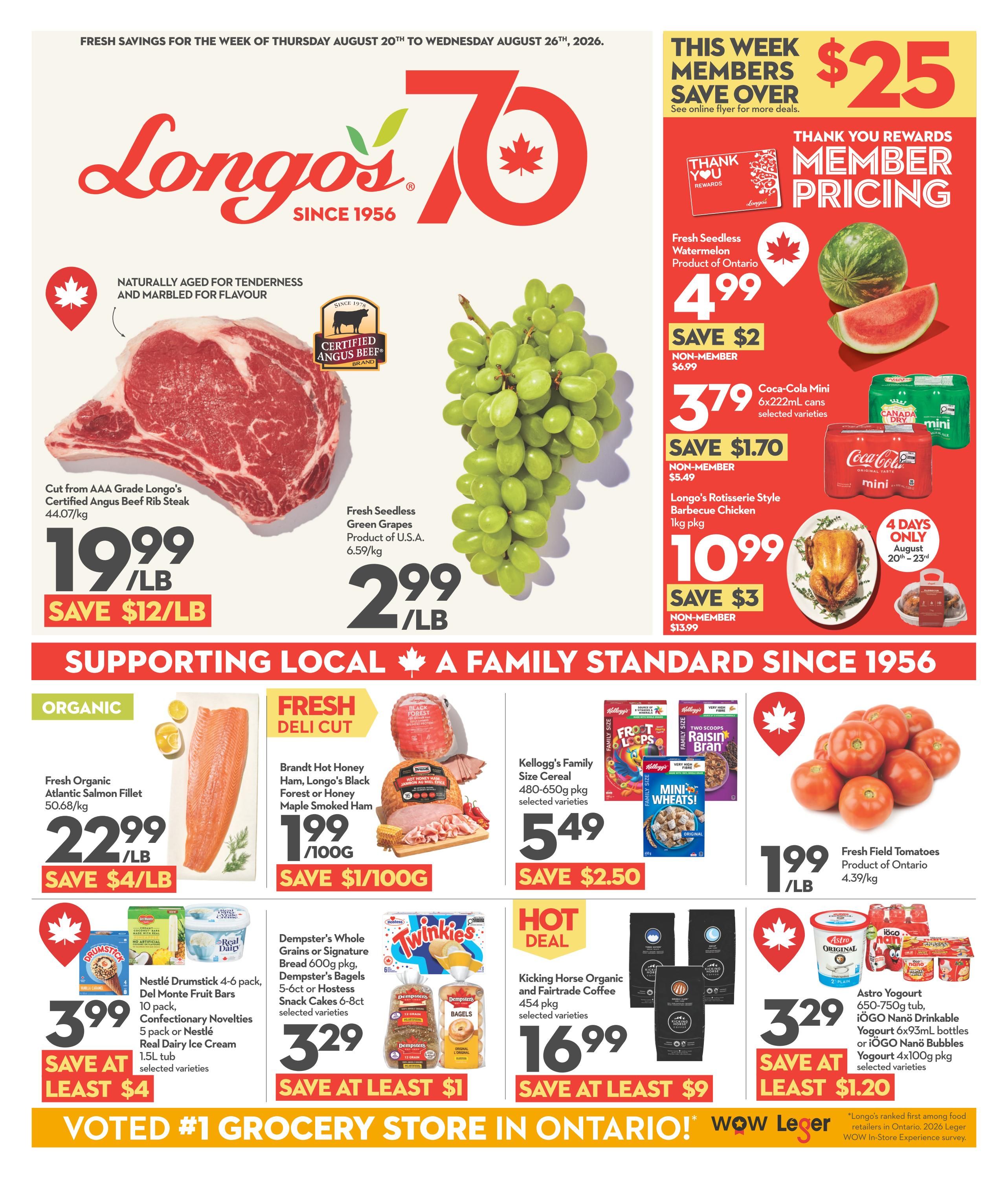 Longo's Flyer August 20 to 26