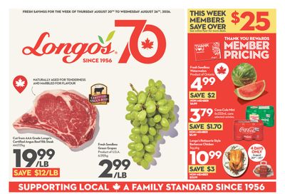 Longo's Flyer August 20 to 26