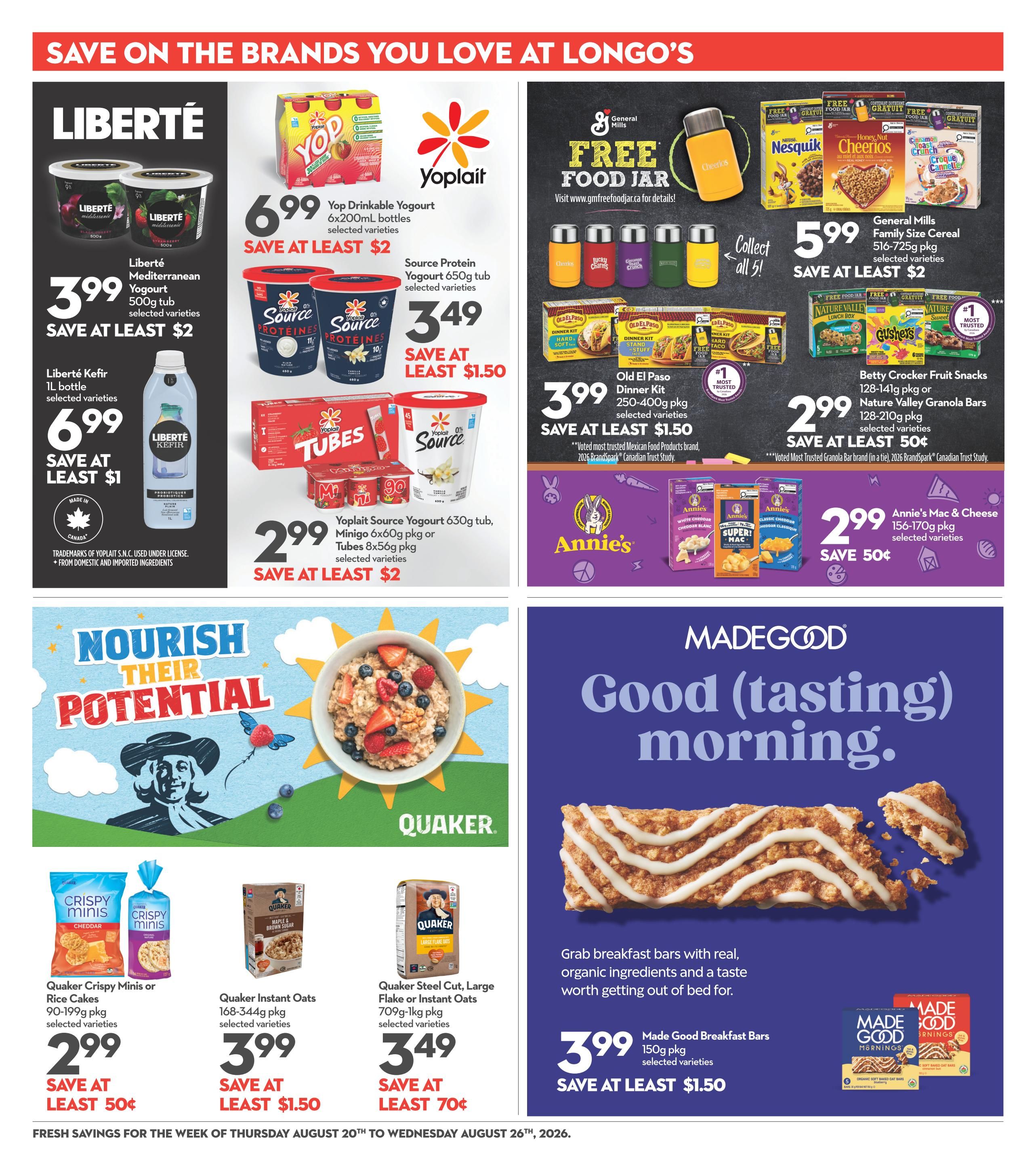 Longo's Flyer August 20 to 26
