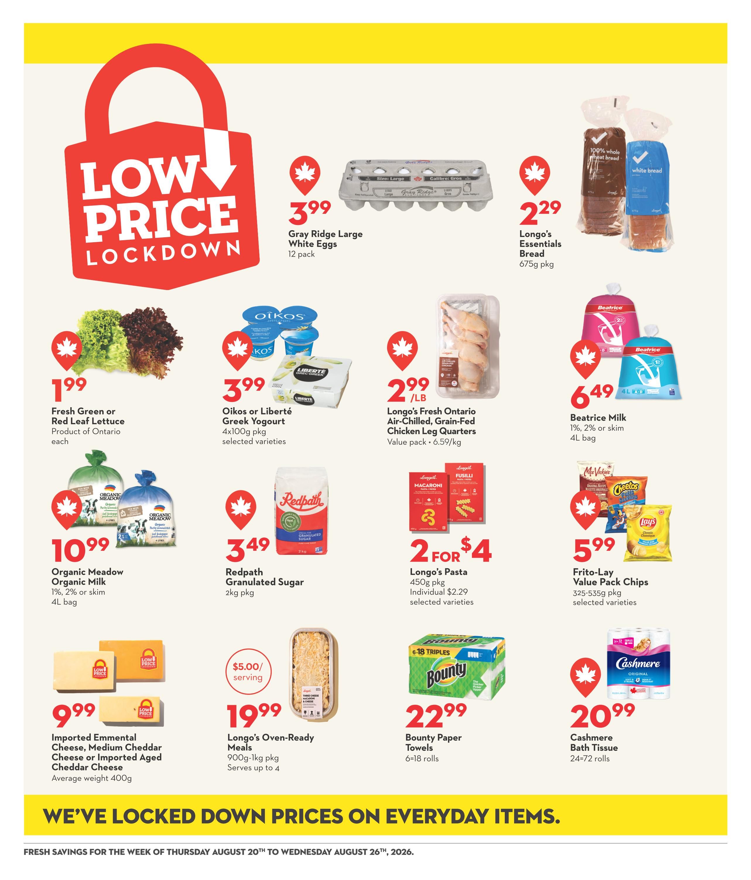Longo's Flyer August 20 to 26