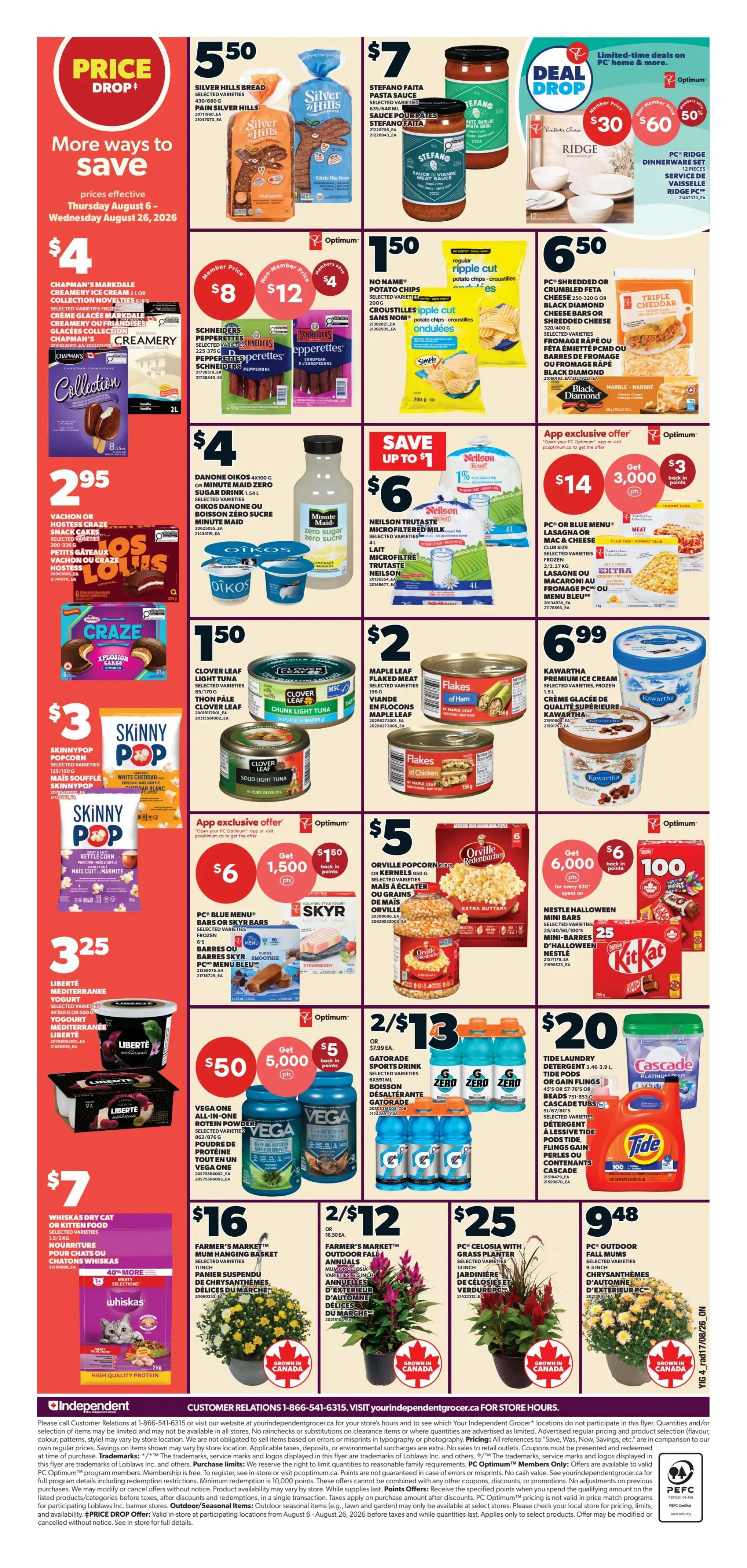 Independent Grocer (ON) Flyer August 20 to 26