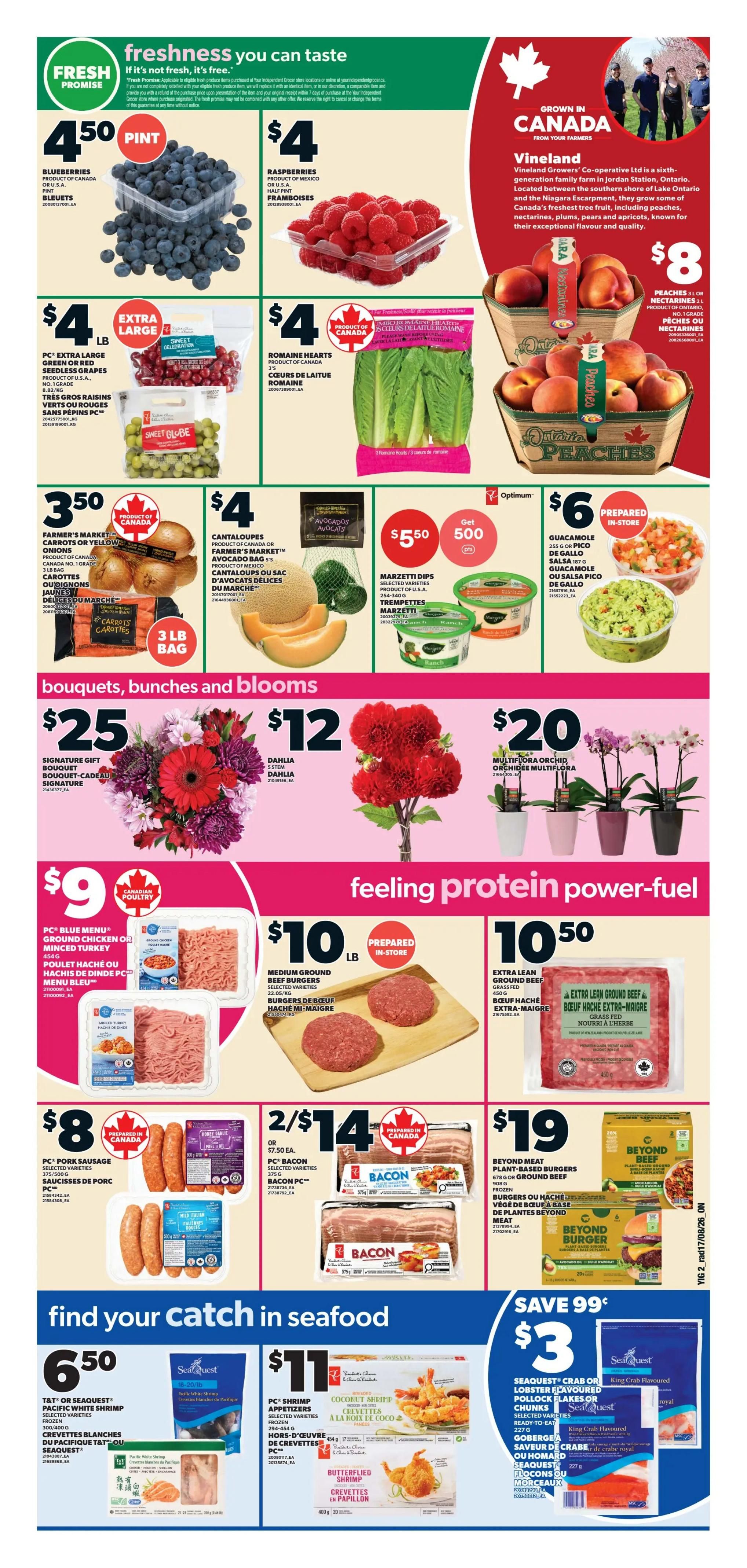 Independent Grocer (ON) Flyer August 20 to 26