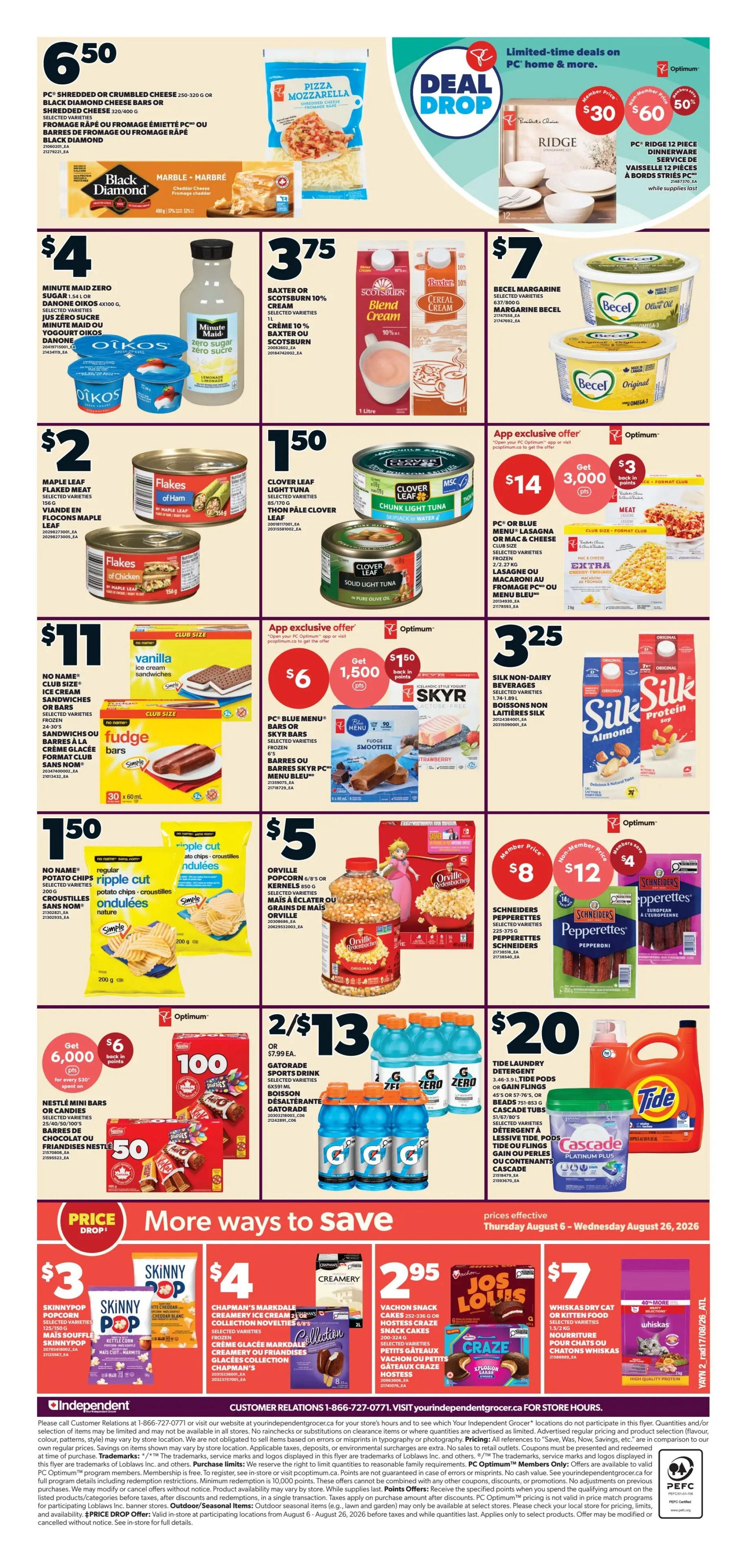 Independent Grocer (Atlantic) Flyer August 20 to 26
