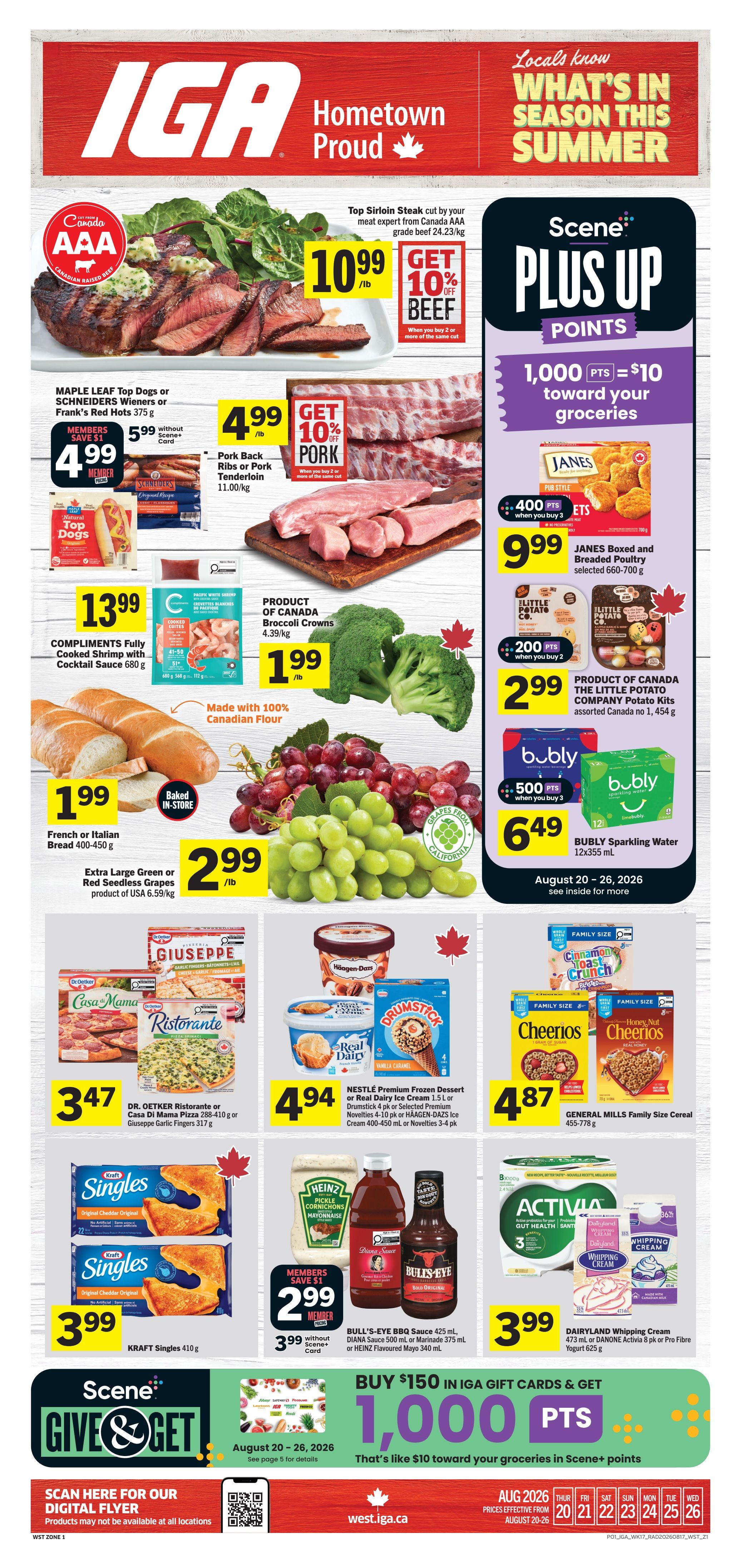 IGA (West) Flyer August 20 to 26