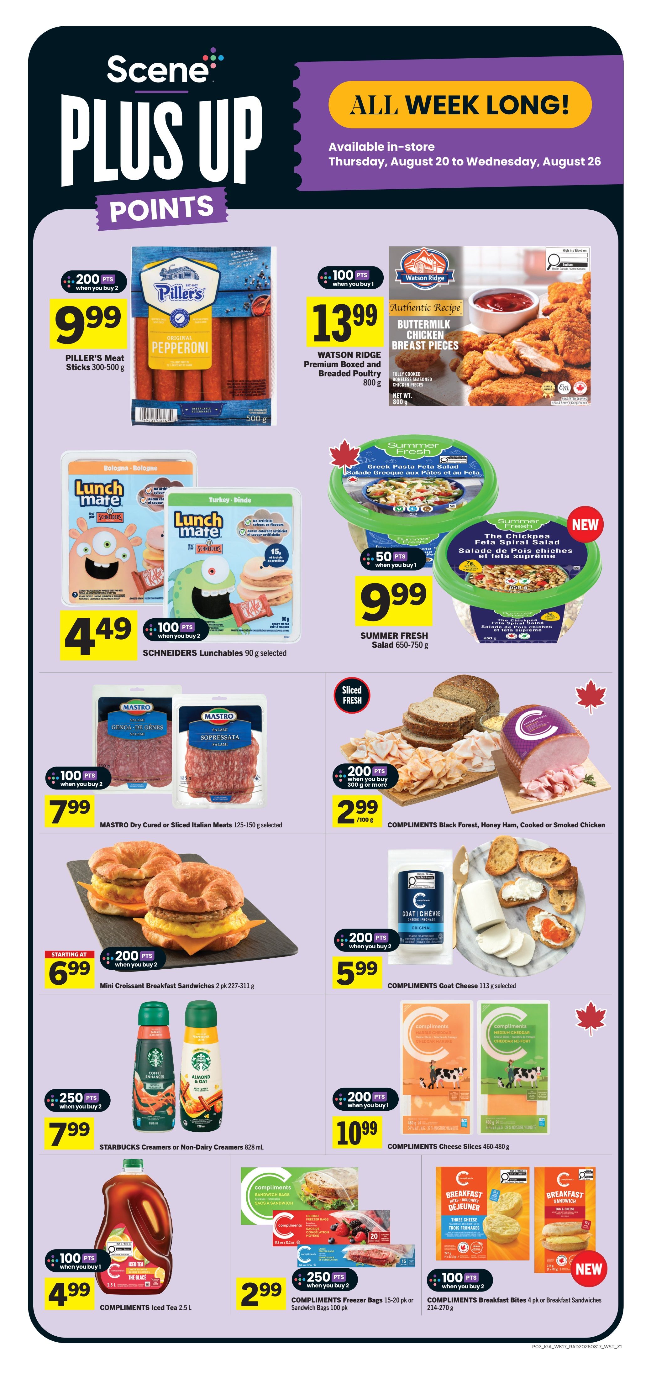 IGA (West) Flyer August 20 to 26